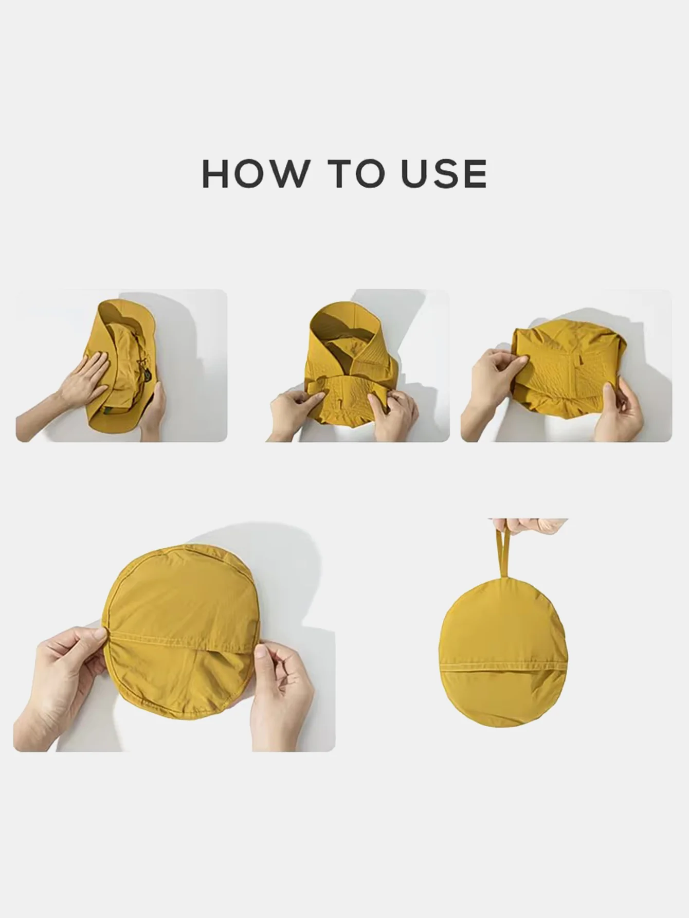 Packable Bucket Hat With Pocket Lightweight Outdoor Fishing Hiking Sun Hat Foldable Boonie Hat - Image 8