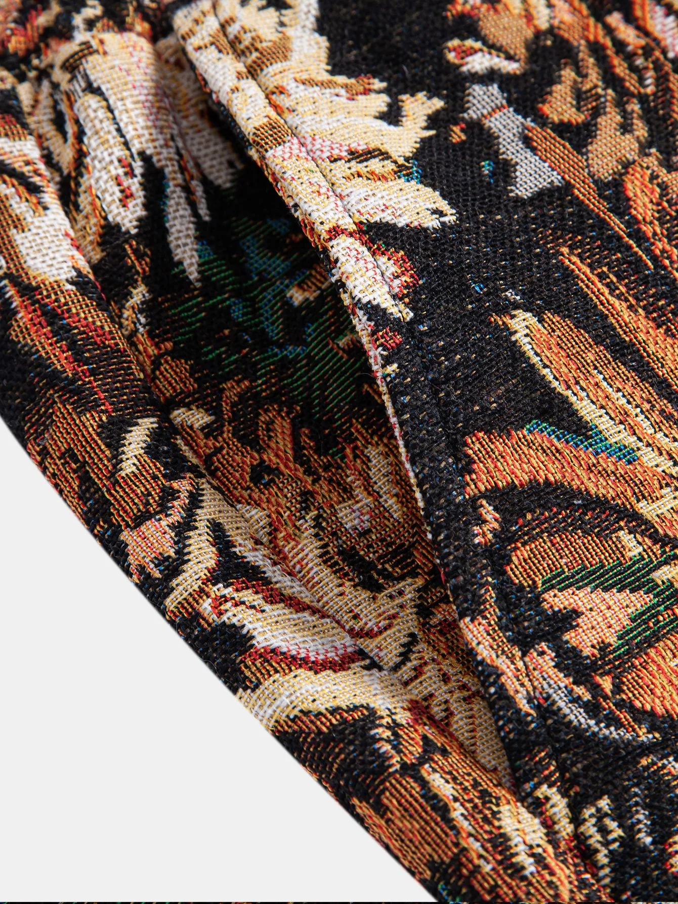 Gemusterte Blumen-Jacquard-Shorts - Image 11