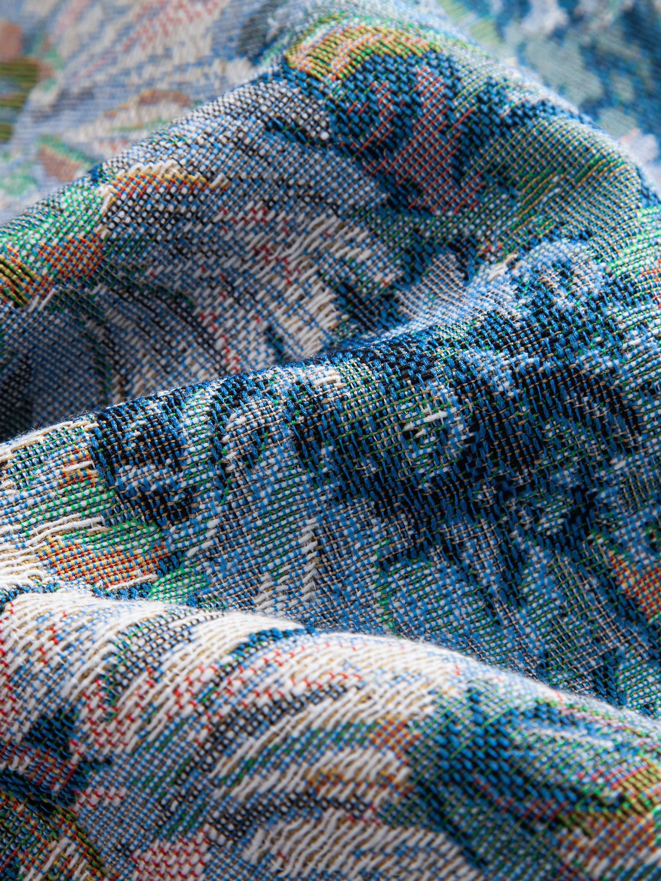 Gemusterte Blumen-Jacquard-Shorts - Image 15