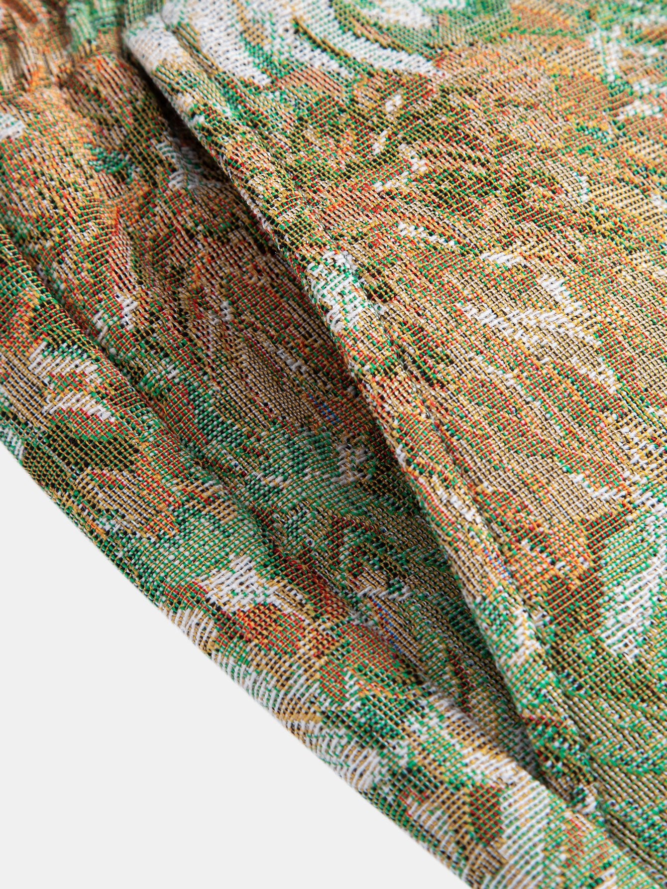 Gemusterte Blumen-Jacquard-Shorts - Image 17