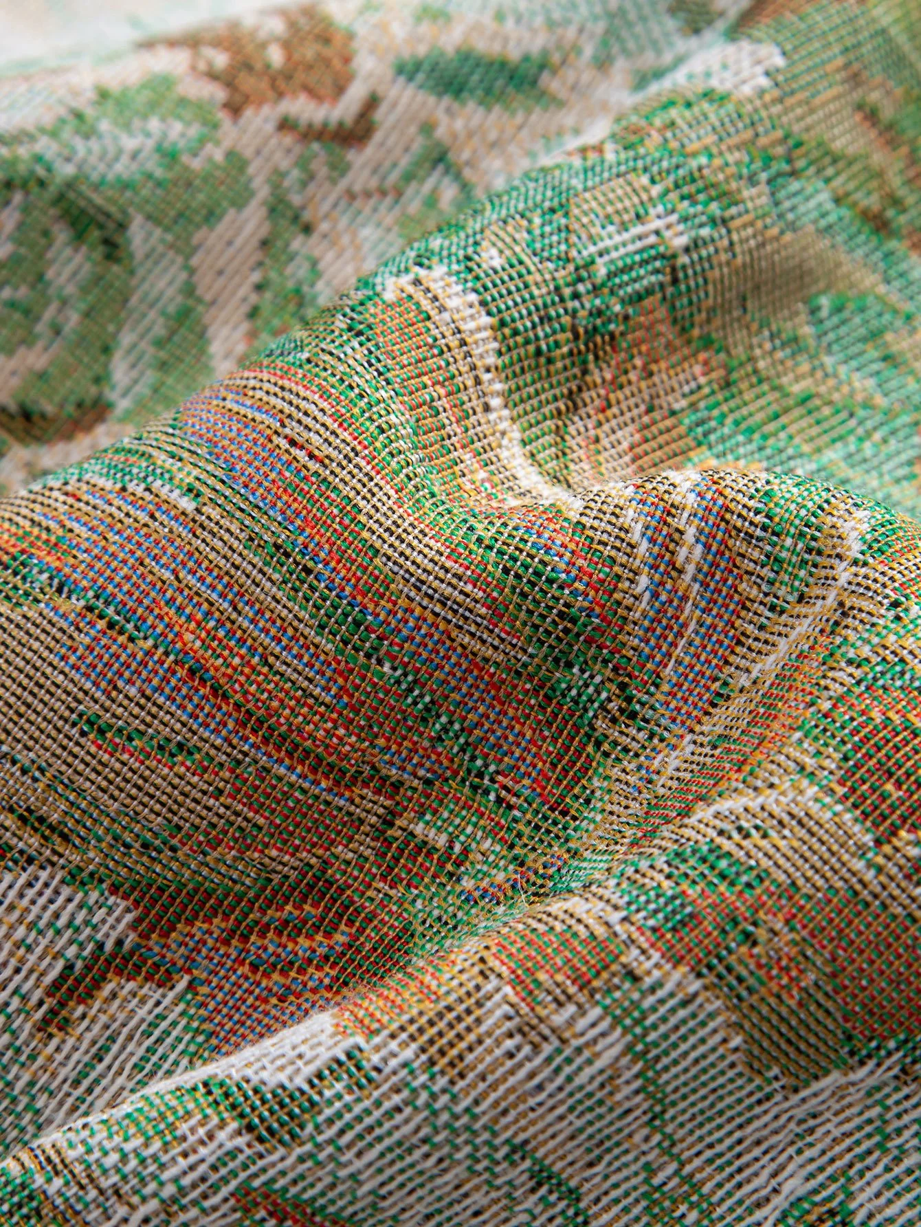 Gemusterte Blumen-Jacquard-Shorts - Image 18