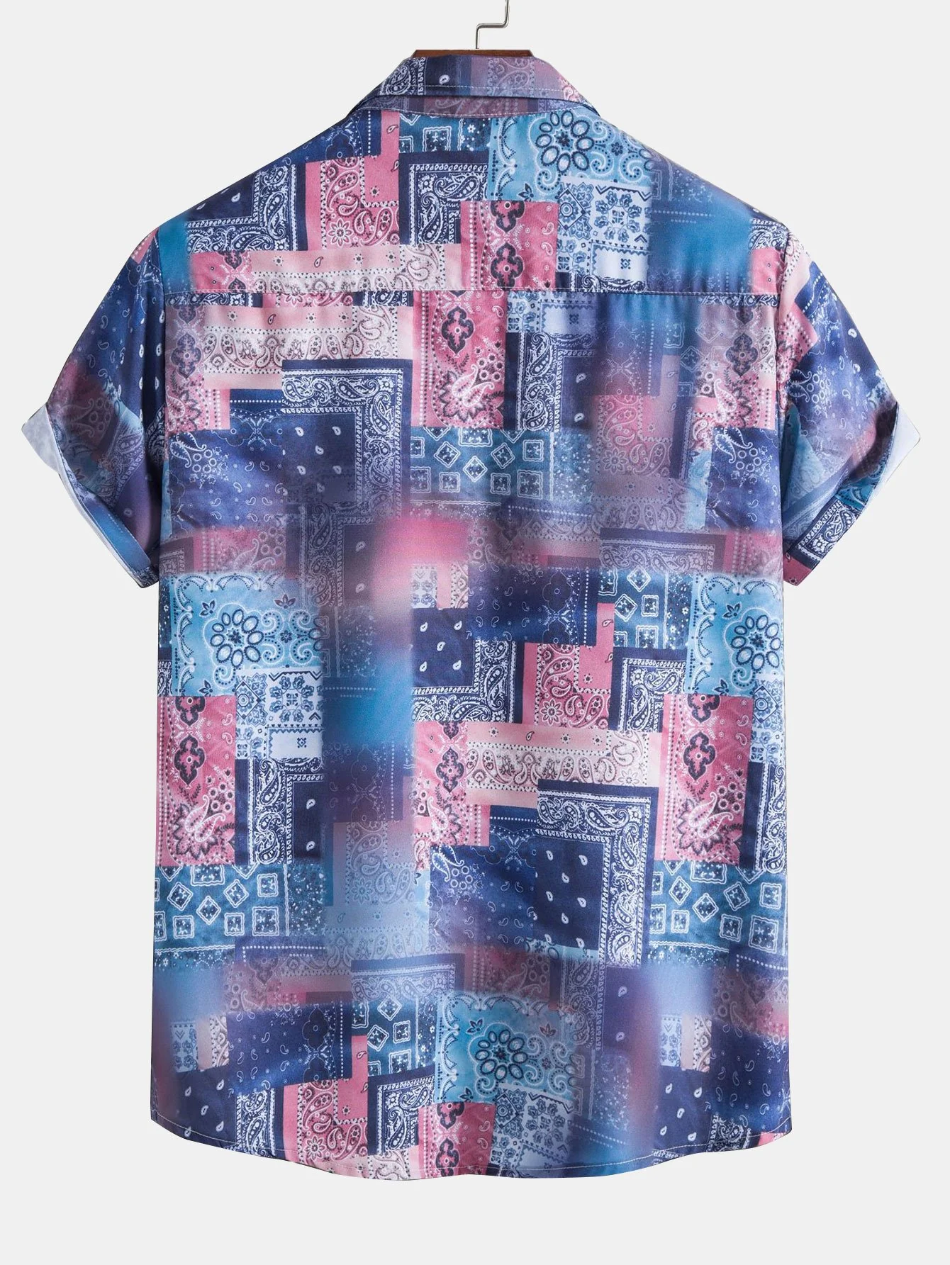 Paisley-Bandana-Druck Hemd mit Knöpfen - Image 2