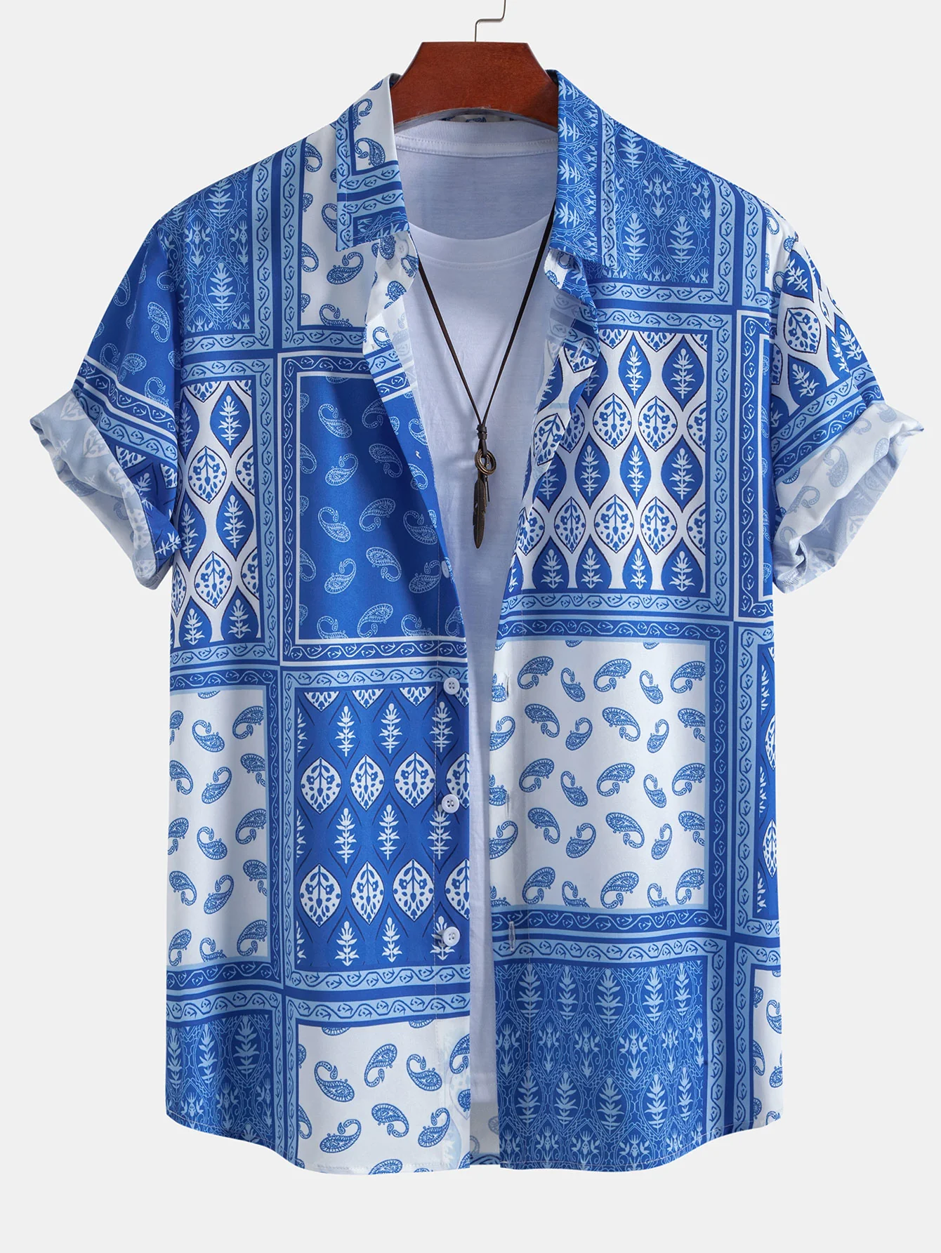 Paisley Border Button-Up-Hemd - Image 6