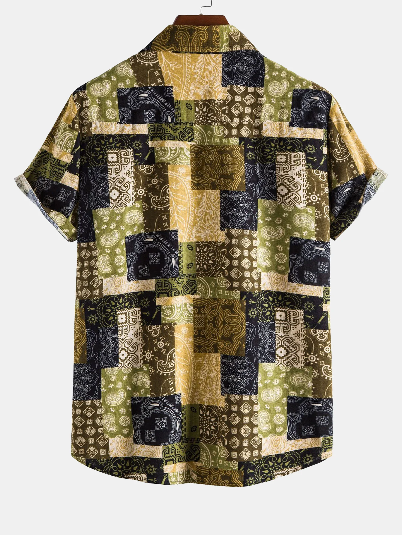Paisley-Geometrie-Druck Hemd mit Knöpfen - Image 2