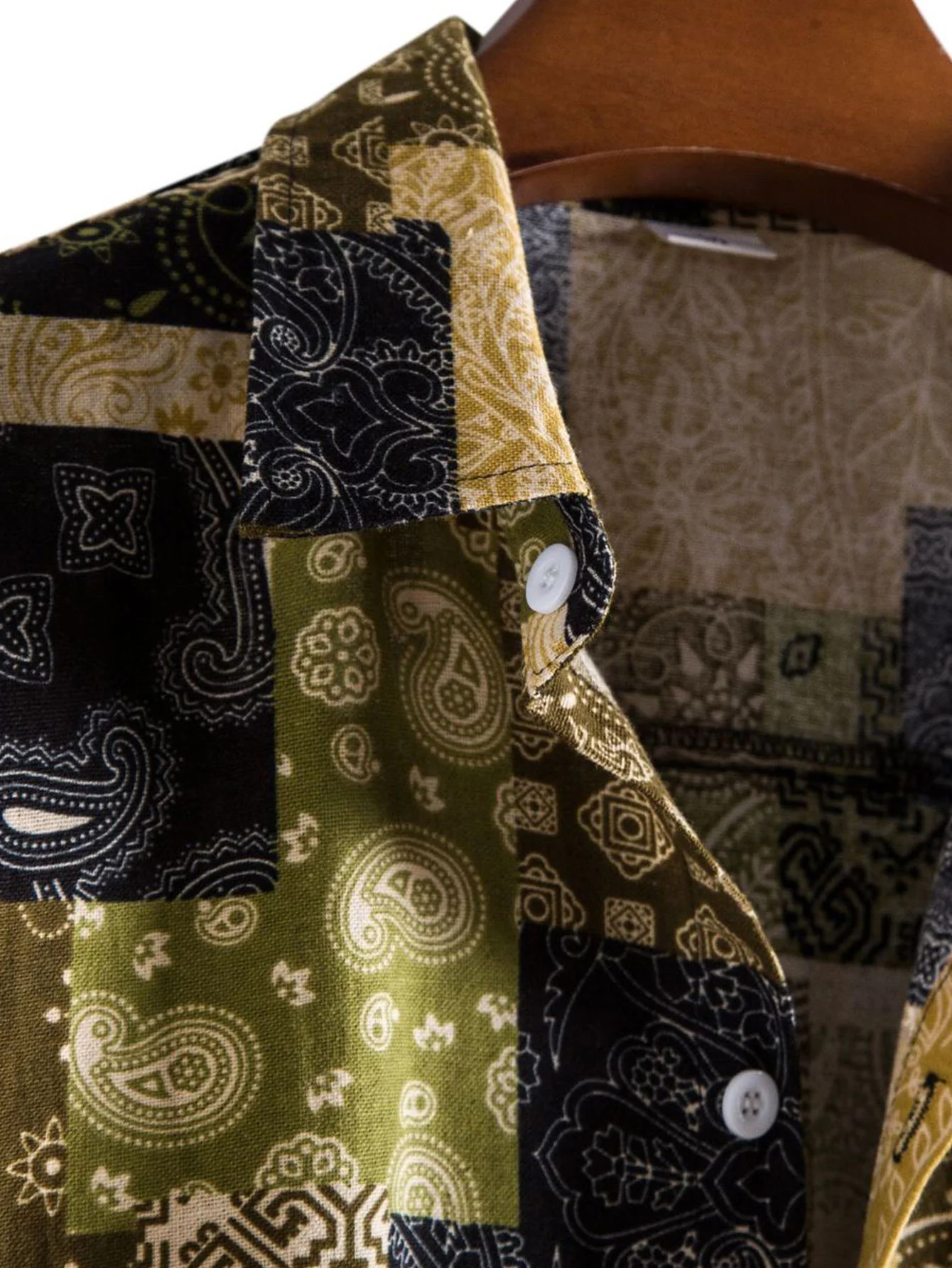 Paisley-Geometrie-Druck Hemd mit Knöpfen - Image 3