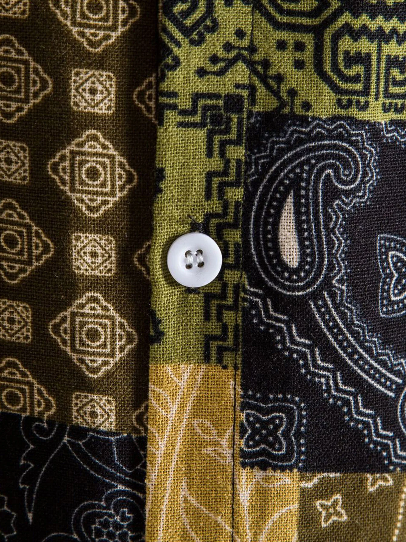 Paisley-Geometrie-Druck Hemd mit Knöpfen - Image 4