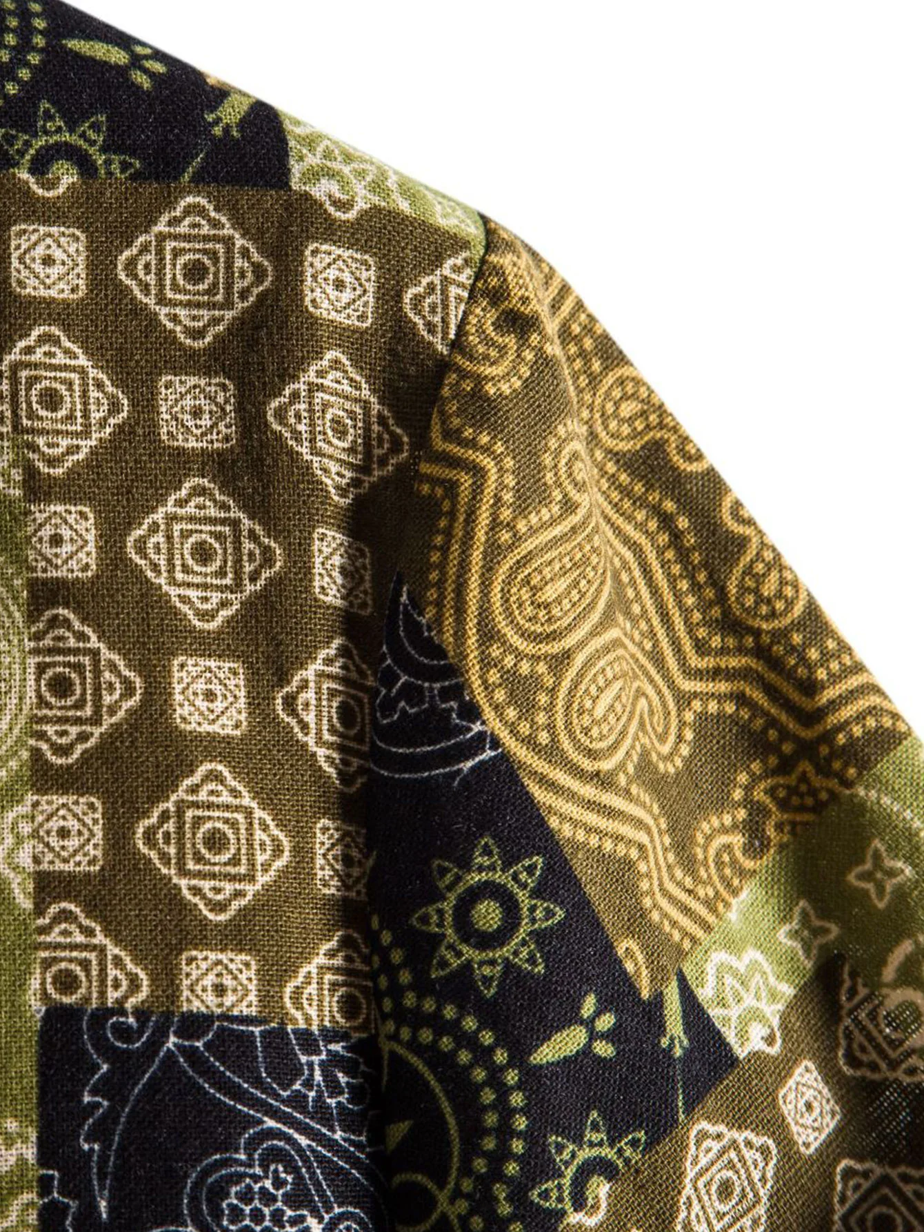 Paisley-Geometrie-Druck Hemd mit Knöpfen - Image 5