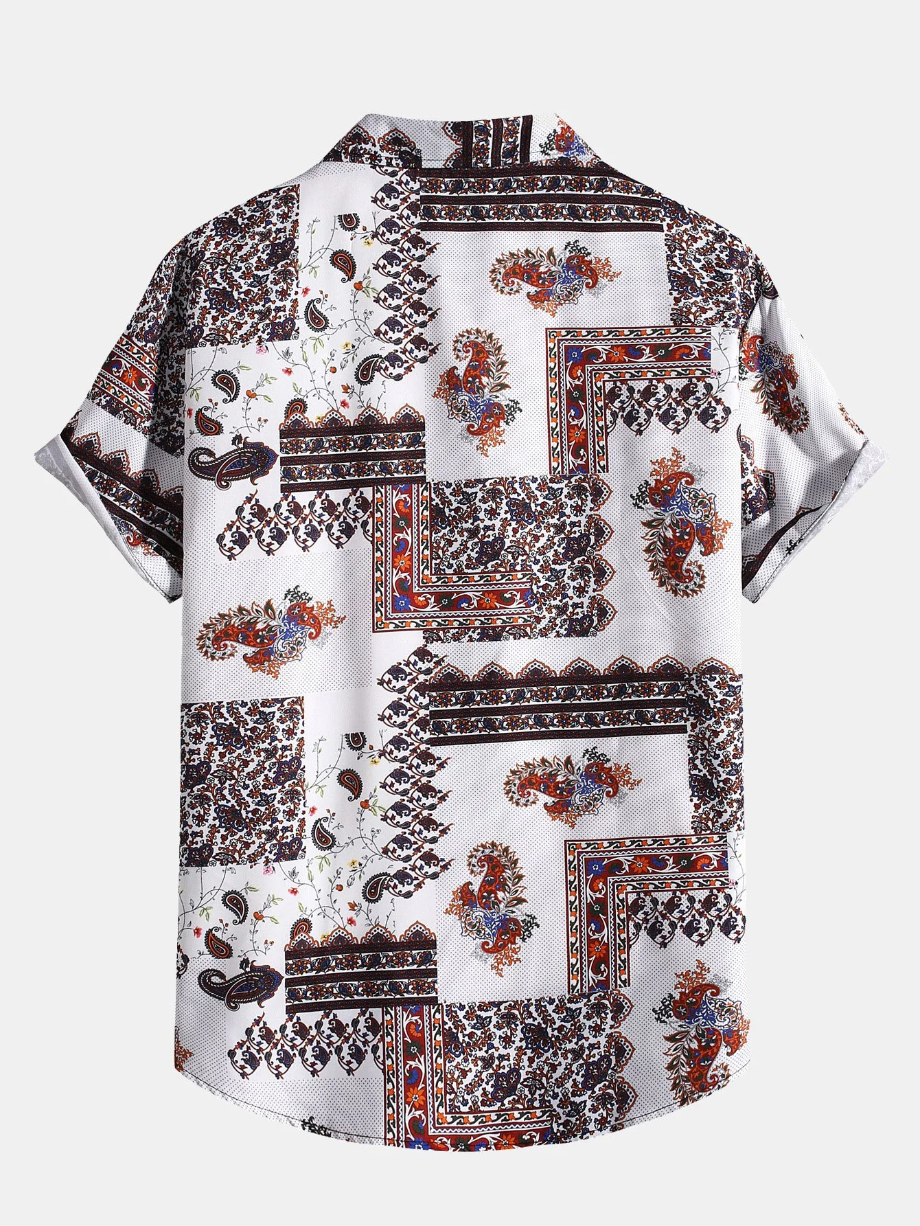 Paisley-Patchwork-Druck Hemd mit Knöpfen - Image 2