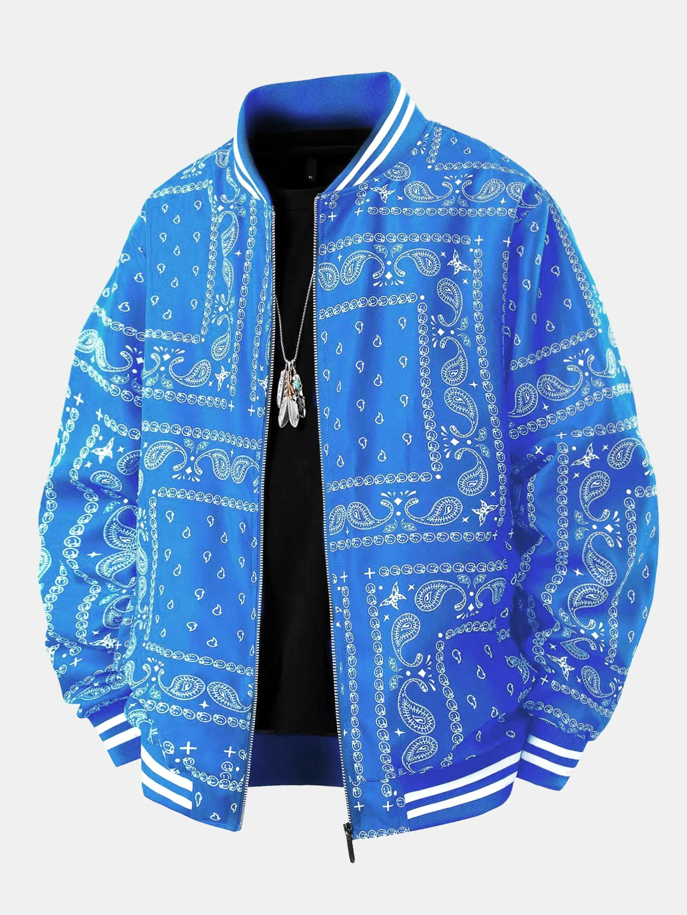 Baseballjacke mit Paisley-Muster - Image 4