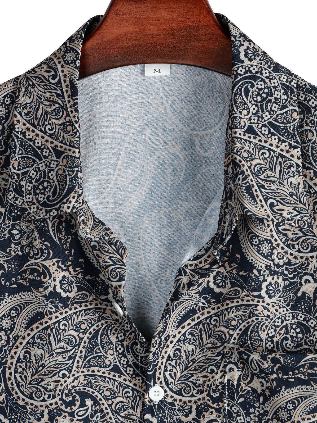 Paisley-Print Hemd mit Knöpfen - Image 3