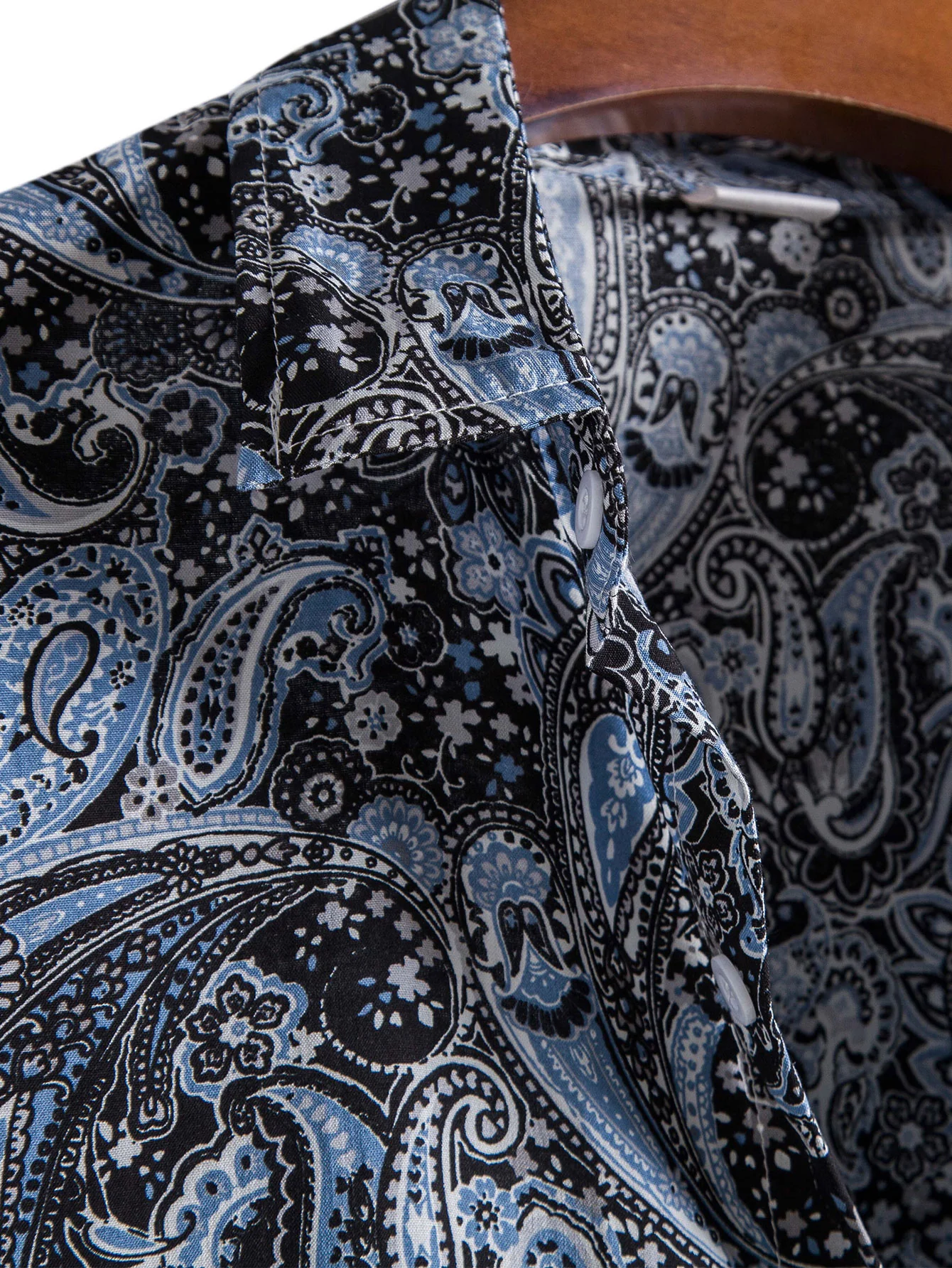 Paisley-Print Hemd mit Knöpfen - Image 3