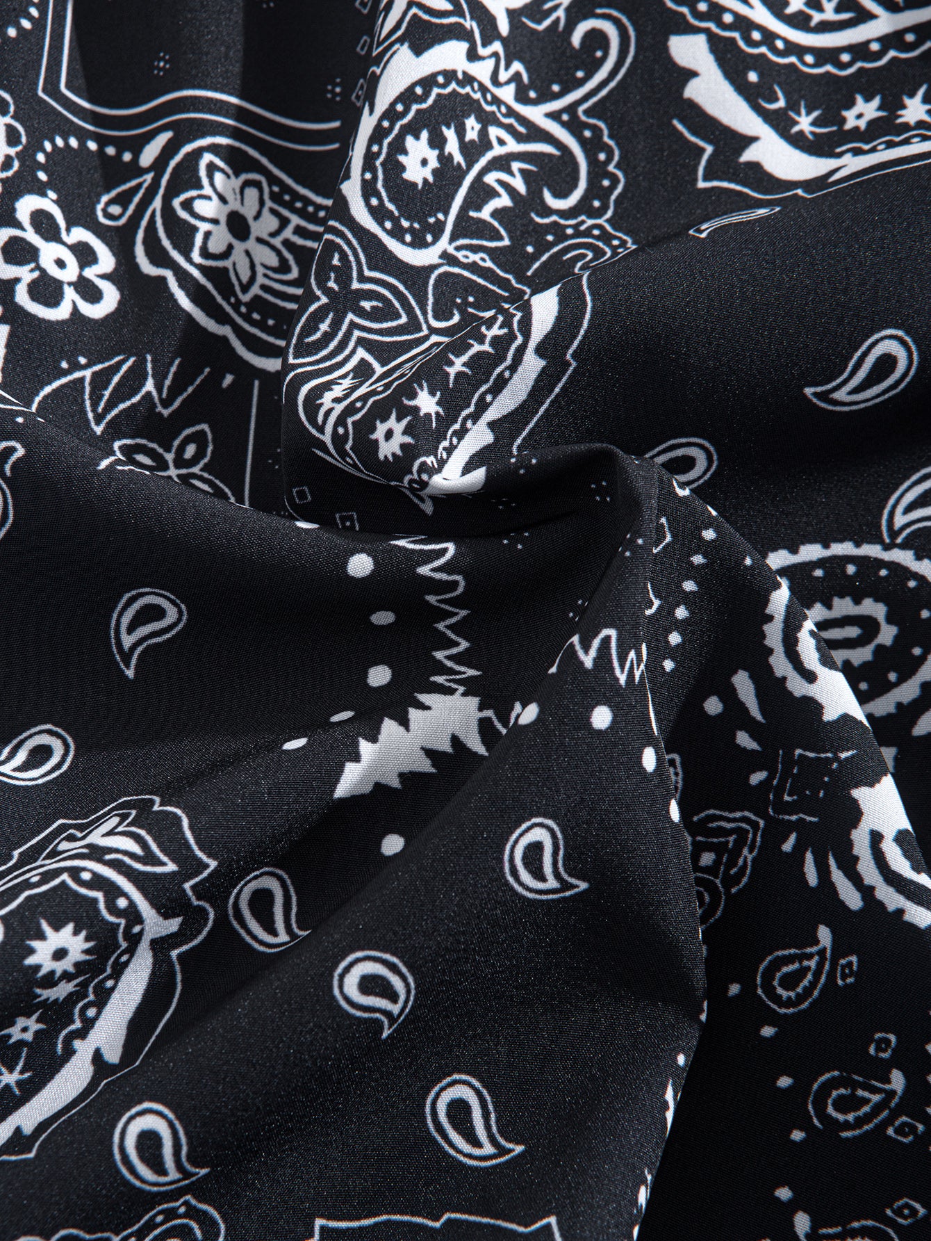 Paisley-Print Hemd mit Knöpfen & Badeshorts mit Kordelzug - Image 11