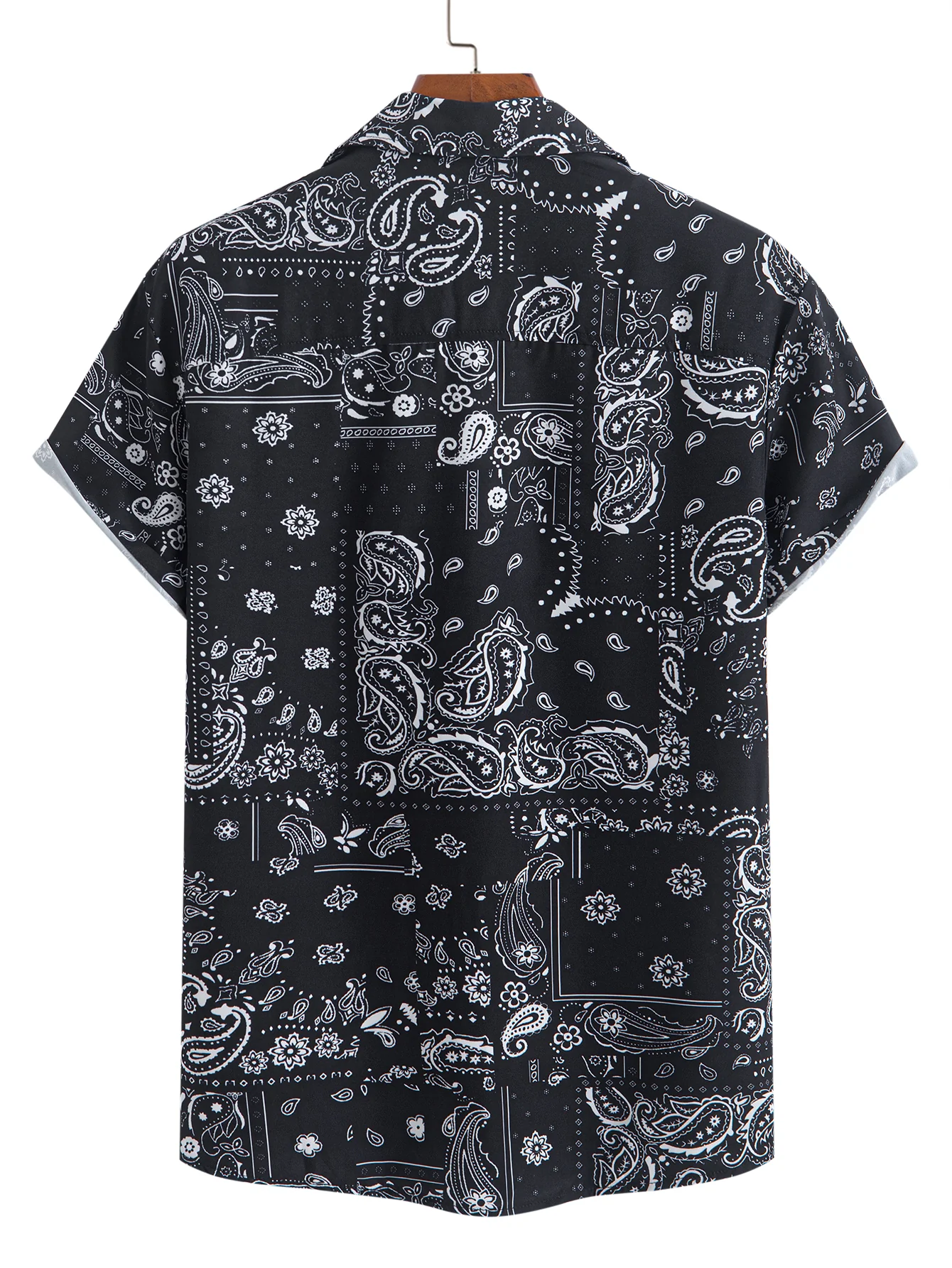 Paisley-Print Hemd mit Knöpfen & Badeshorts mit Kordelzug - Image 3