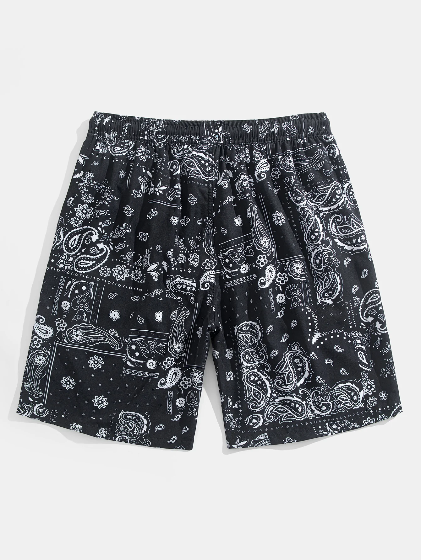 Paisley-Print Hemd mit Knöpfen & Badeshorts mit Kordelzug - Image 5