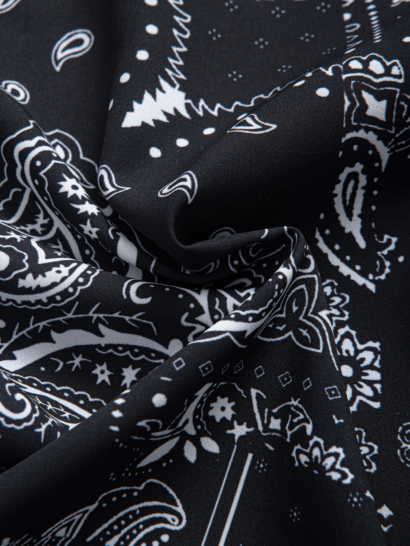 Paisley-Print Hemd mit Knöpfen & Badeshorts mit Kordelzug - Image 8