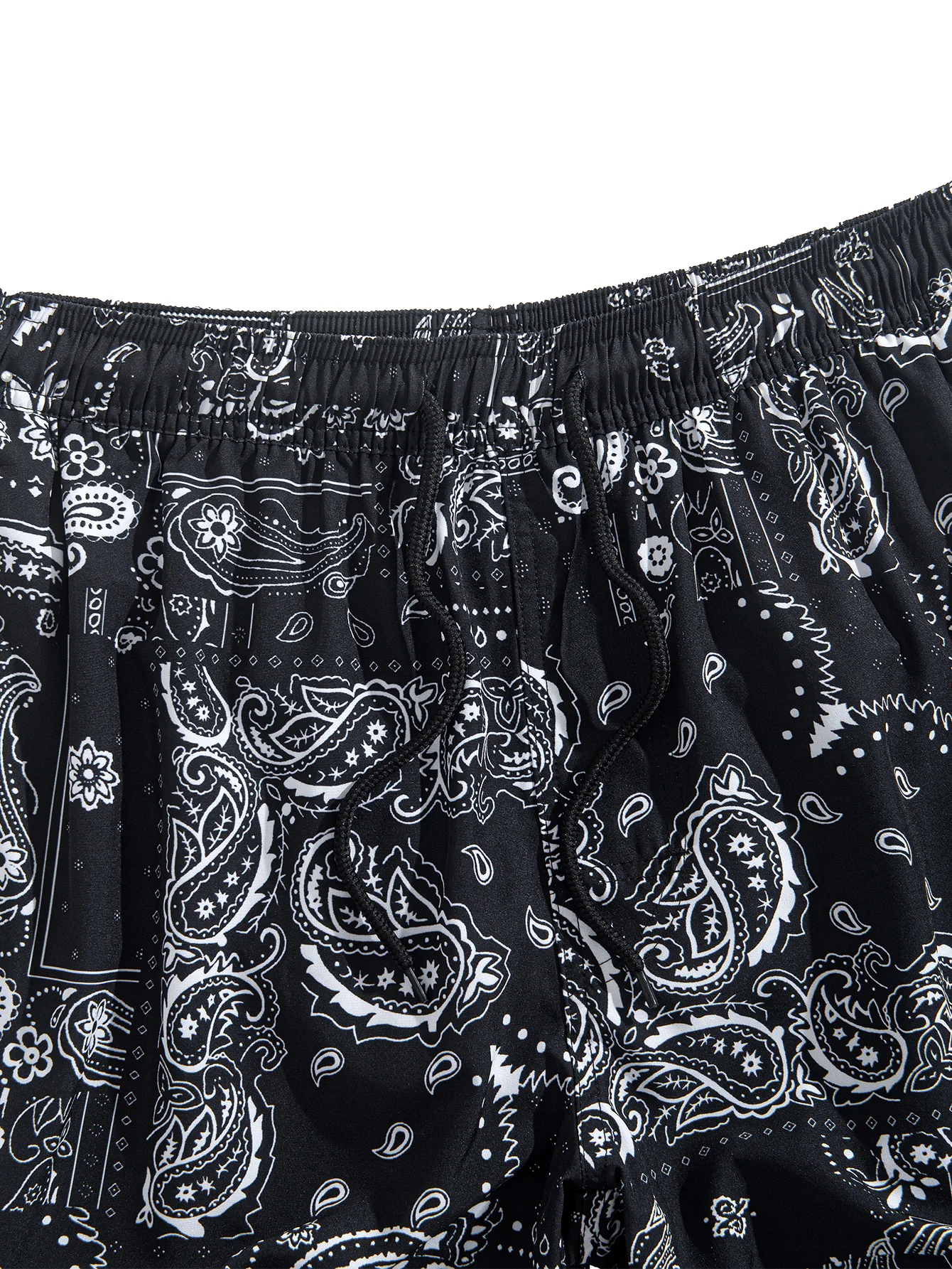 Paisley-Print Hemd mit Knöpfen & Badeshorts mit Kordelzug - Image 9