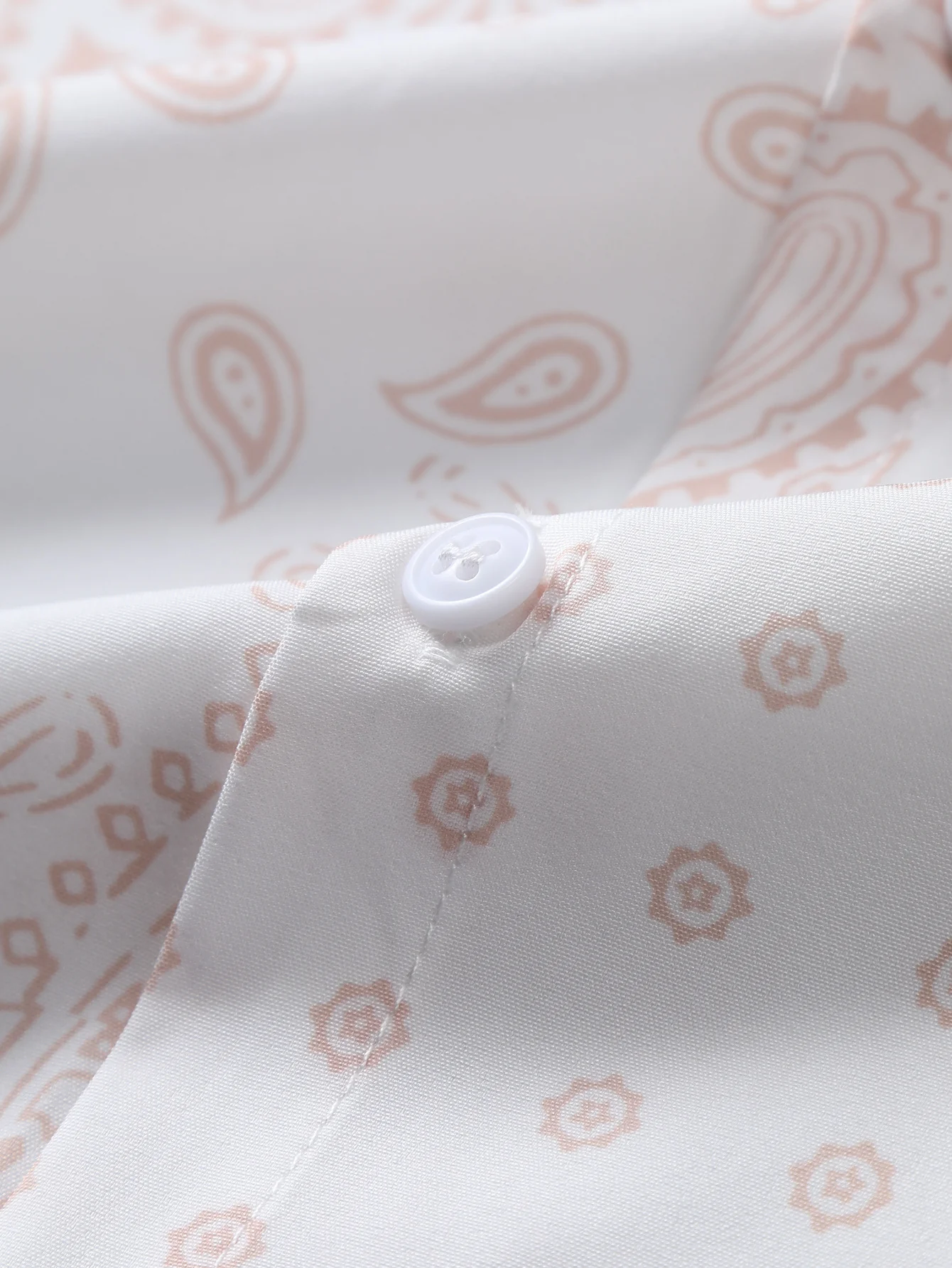 Paisley Print Button Up Shirt - Image 3