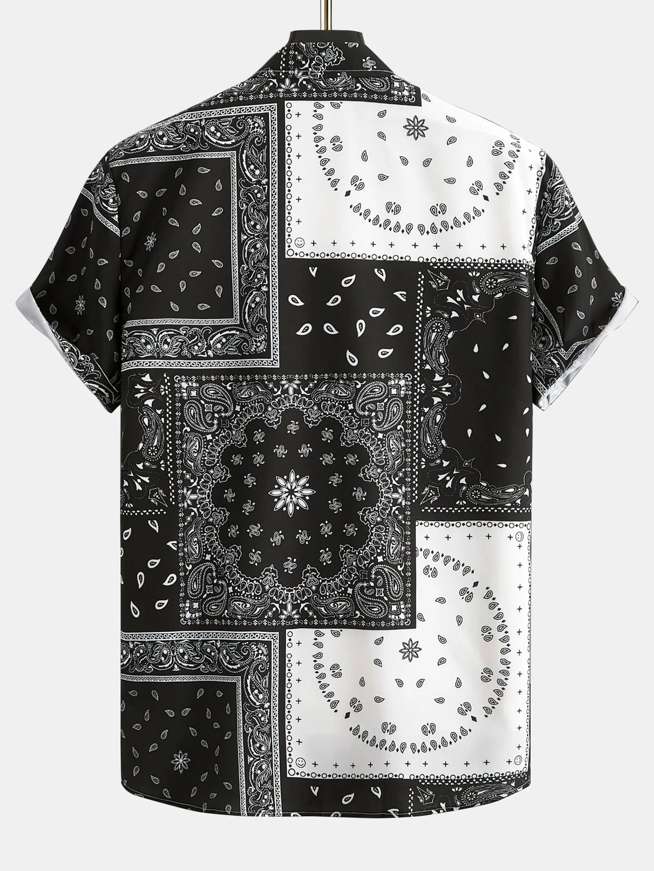 Paisley-Print Button-Up-Hemd #Zufälliges Mustersdesign# - Image 2