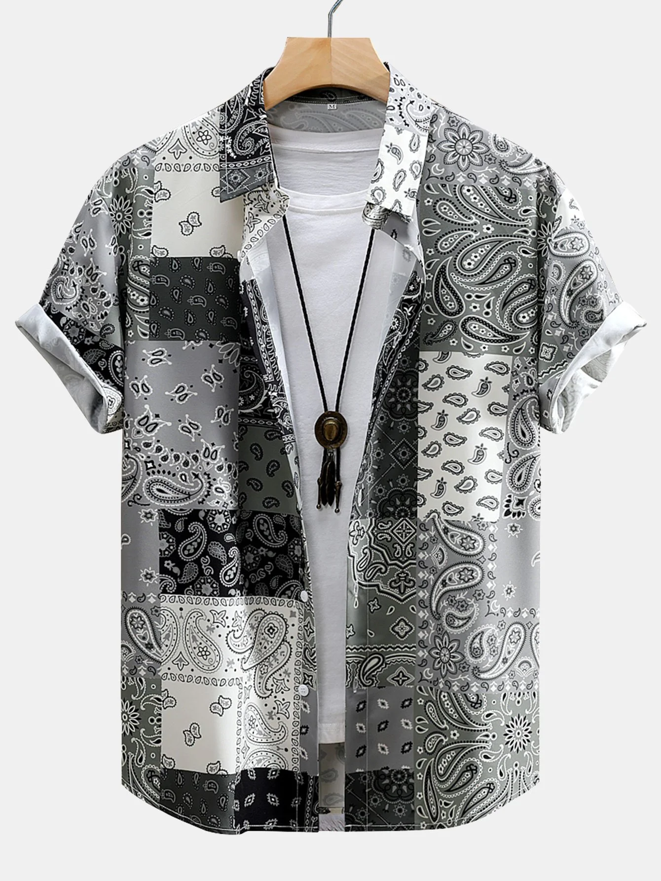 Paisley-Print Hemd mit Knöpfen