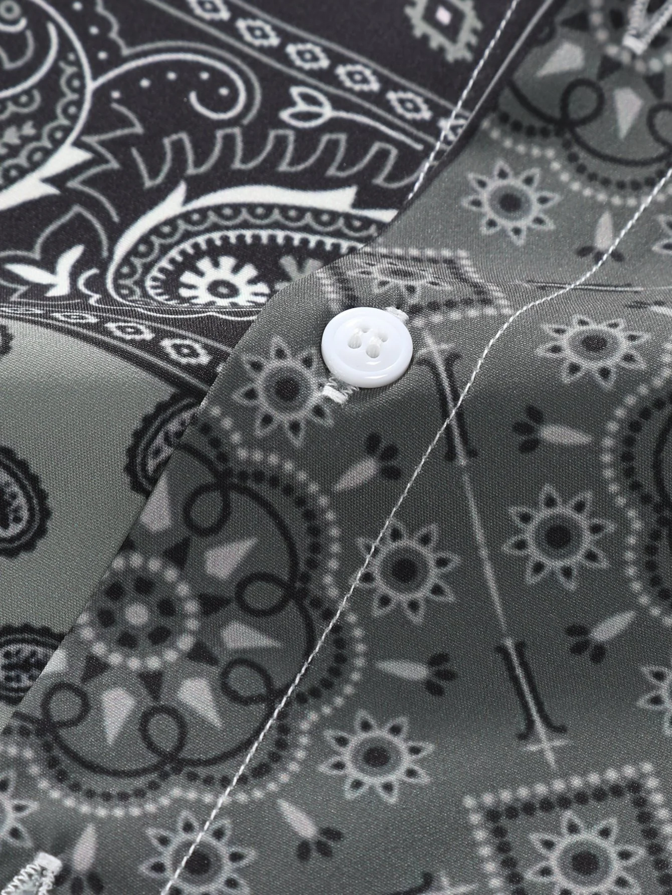 Paisley-Print Hemd mit Knöpfen - Image 5