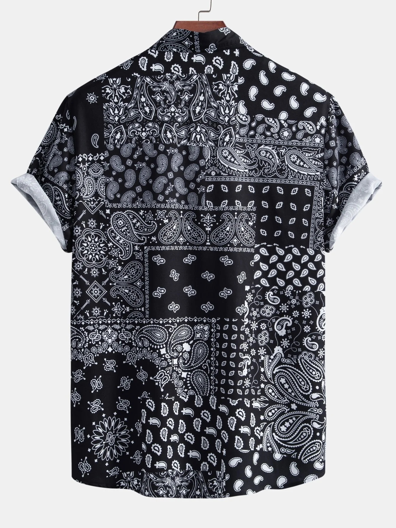 Paisley-Print Hemd mit Knöpfen & Badehose - Image 4