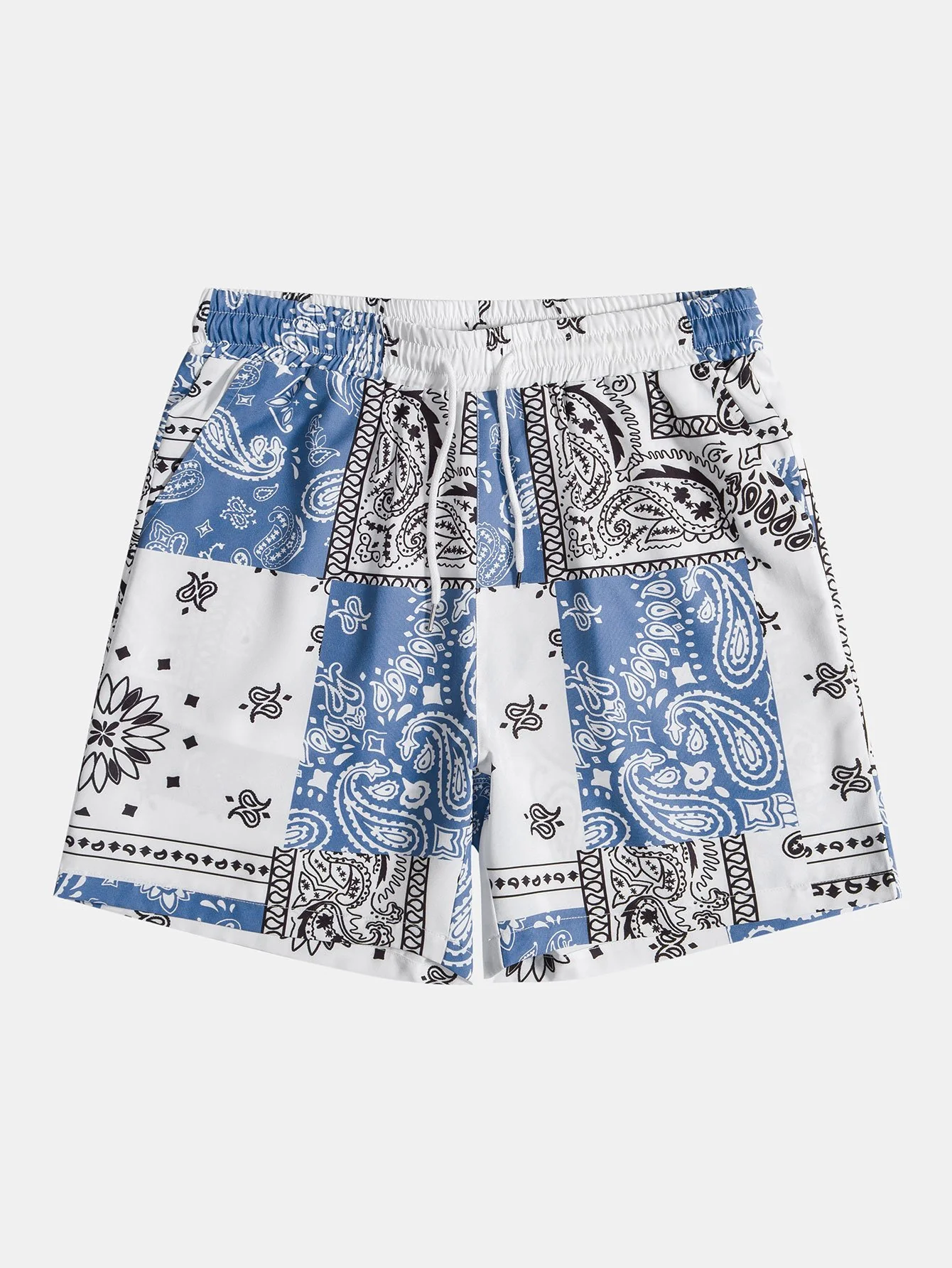 Paisley-Print-Schnürshorts #Zufälliges Musterdesign#