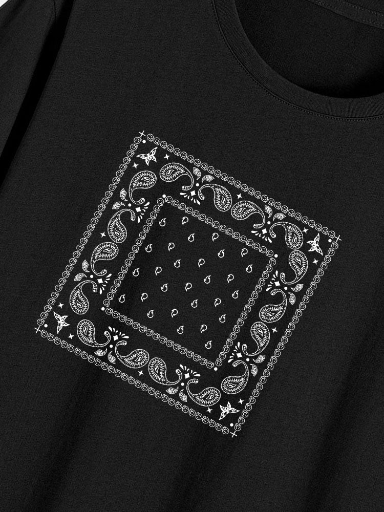 Paisley-Print-T-Shirt - Image 2
