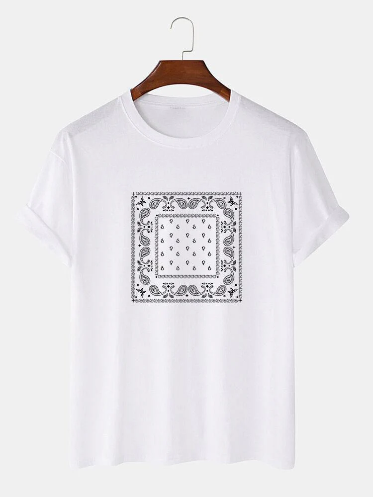 Paisley-Print-T-Shirt - Image 3