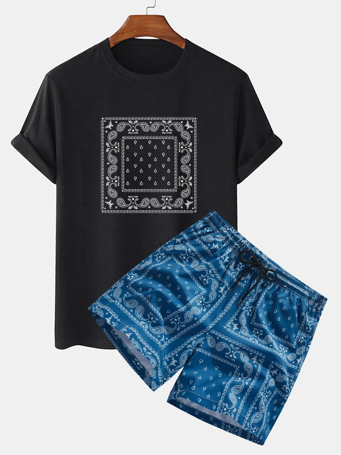 Paisley-Print T-Shirt & Paisley-Print Shorts - Image 2