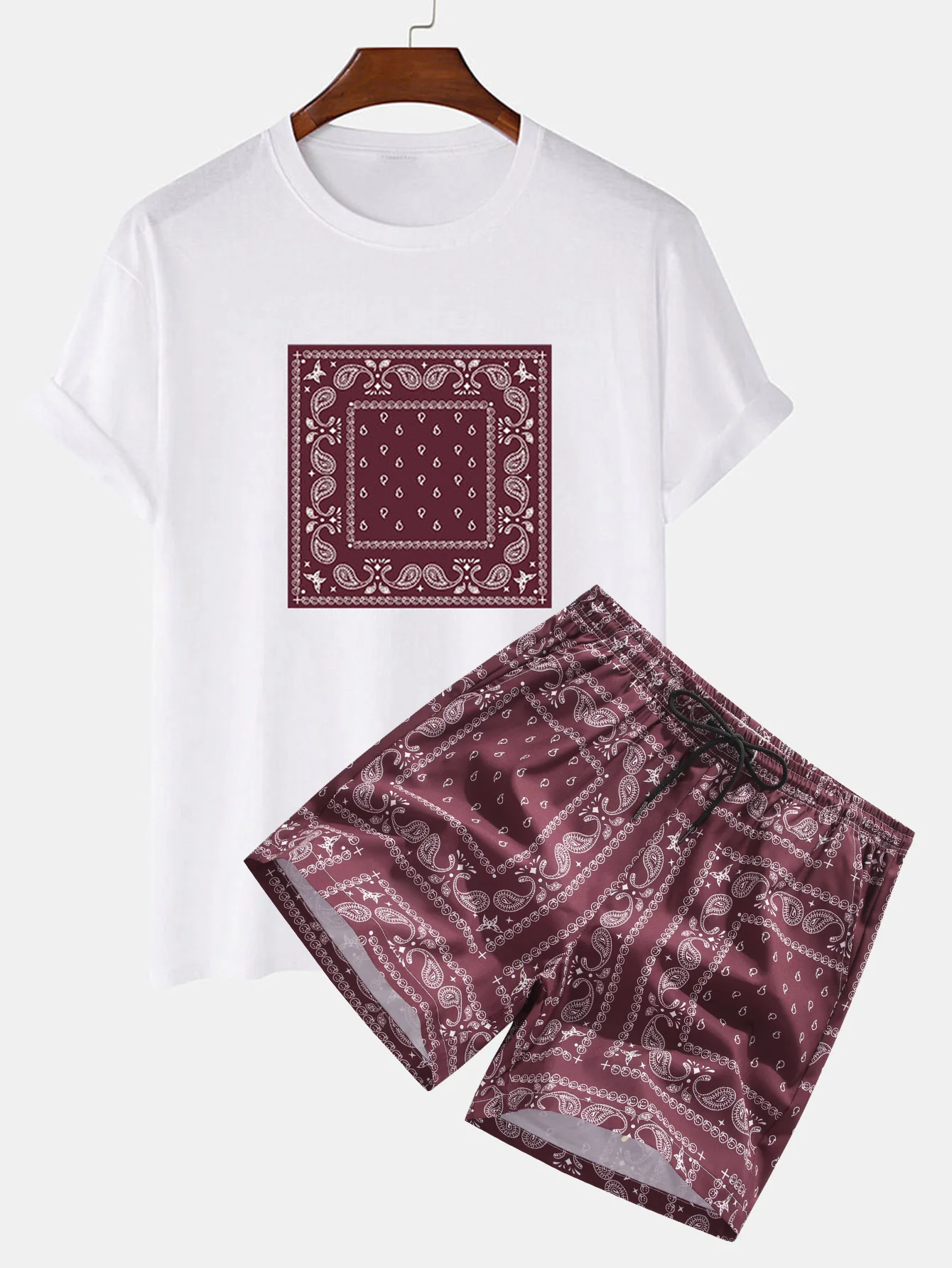 Paisley-Print T-Shirt & Paisley-Print Shorts - Image 2