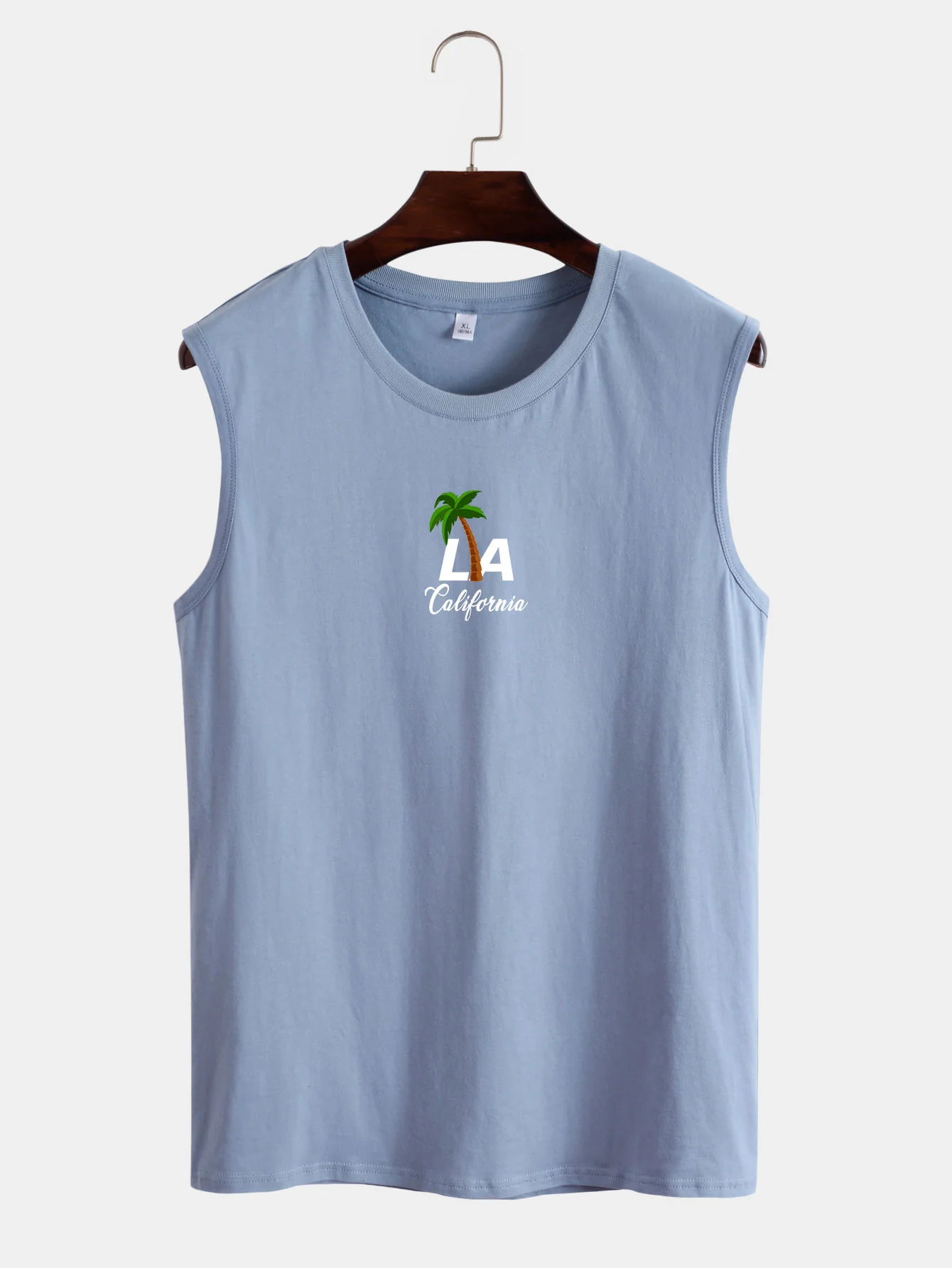 Palmenbaum- und Buchstaben-Print Tanktop - Image 3