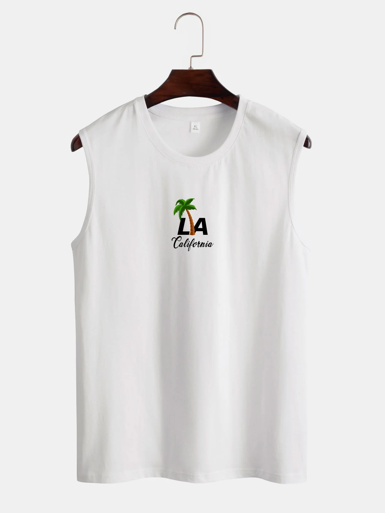 Palmenbaum- und Buchstaben-Print Tanktop - Image 4