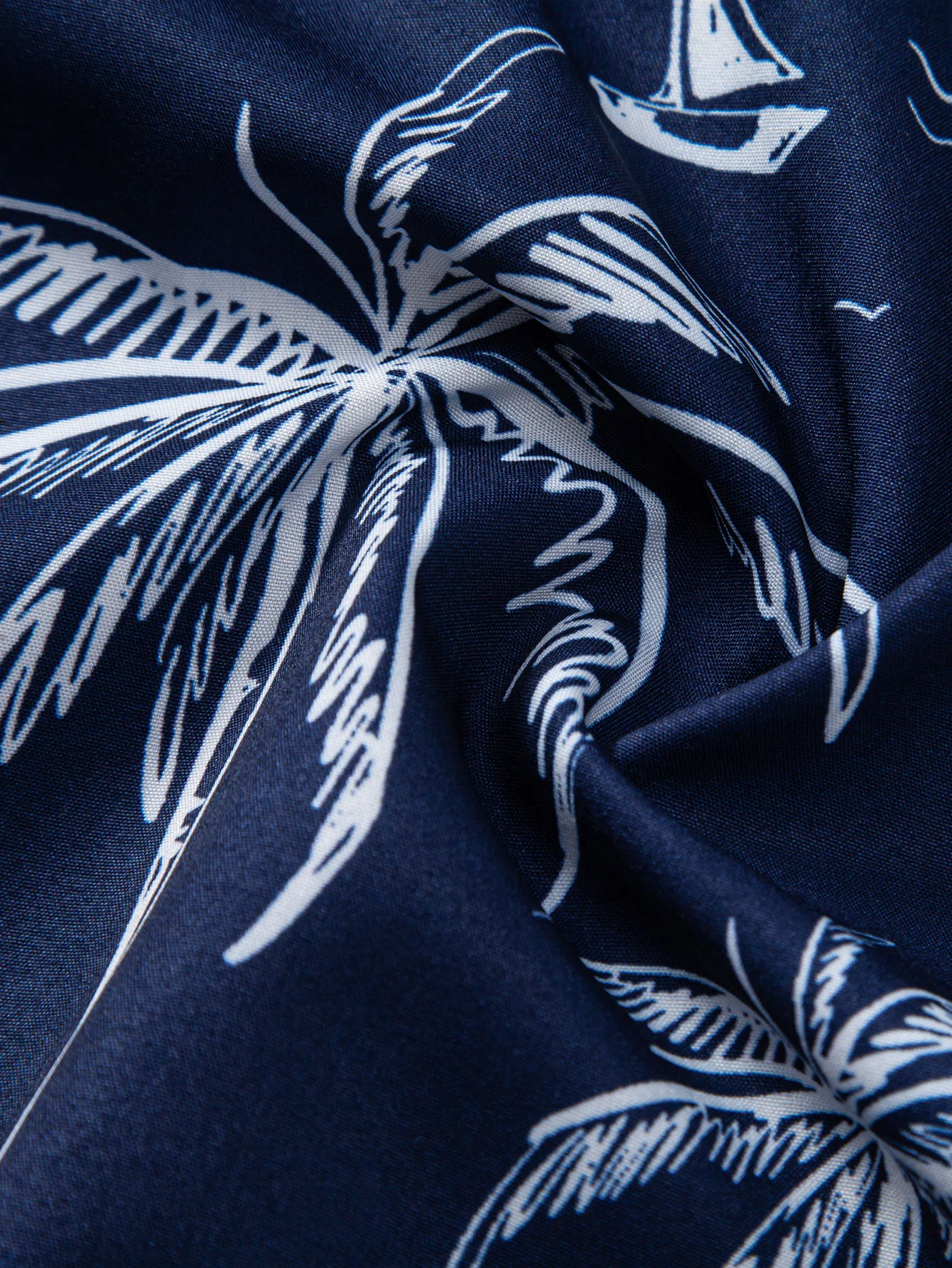 Palm Tree Island Print Hemd mit Knopfleiste - Image 15