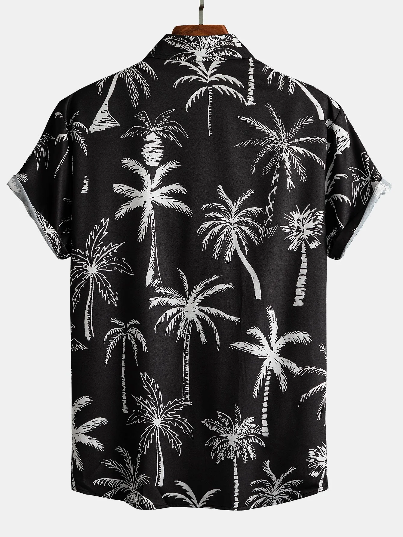 Palmbaum-Print Hemd mit Knopfleiste - Image 4