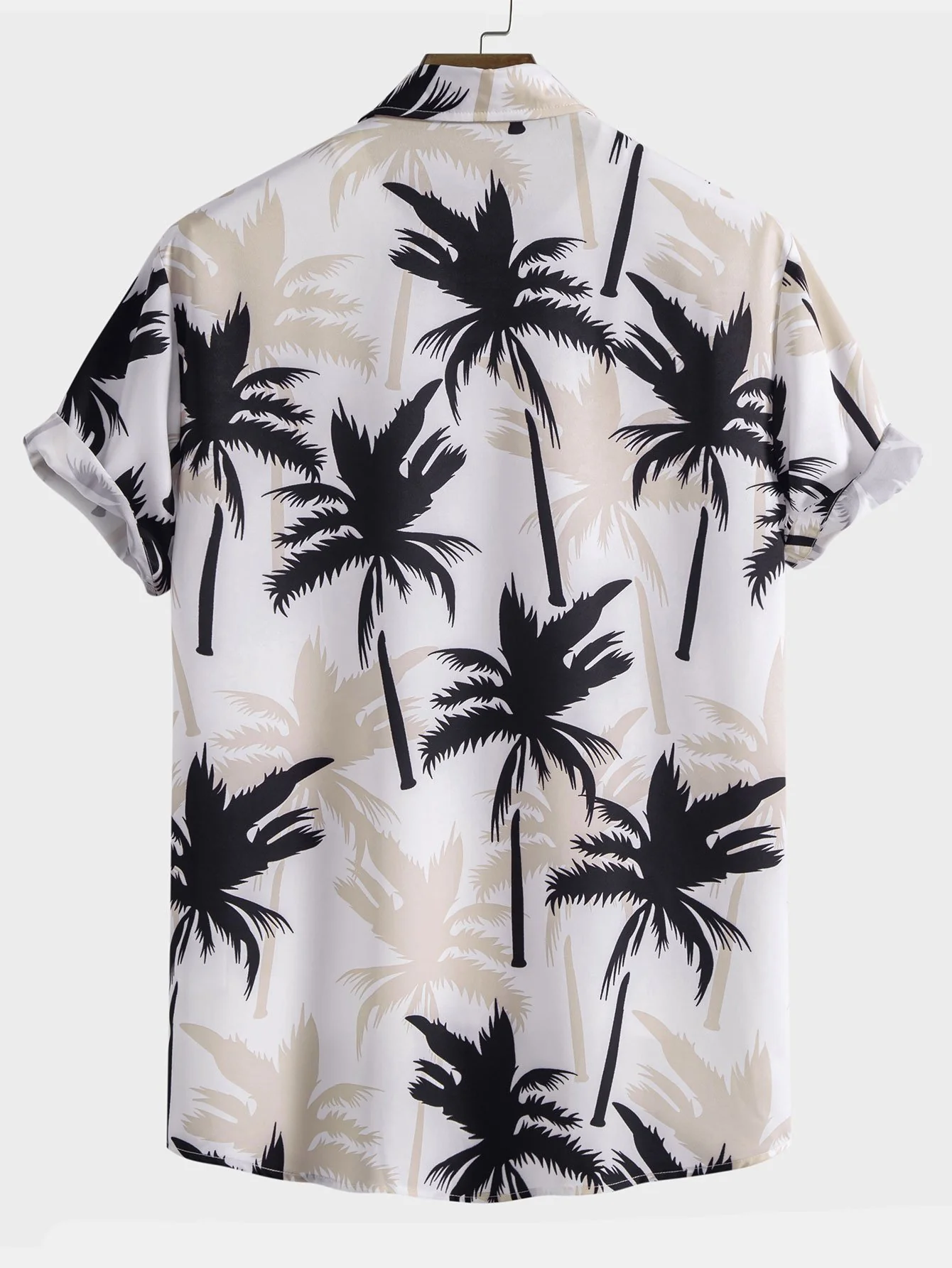 Palmbaum-Print Hemd mit Knopfleiste - Image 4