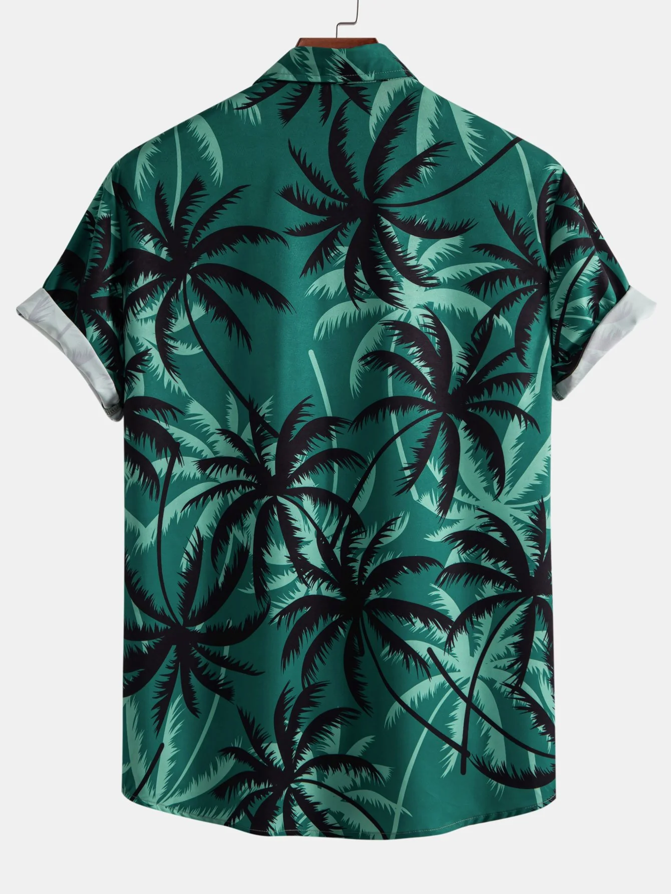 Palmbaum-Print Hemd mit Knopfleiste - Image 2