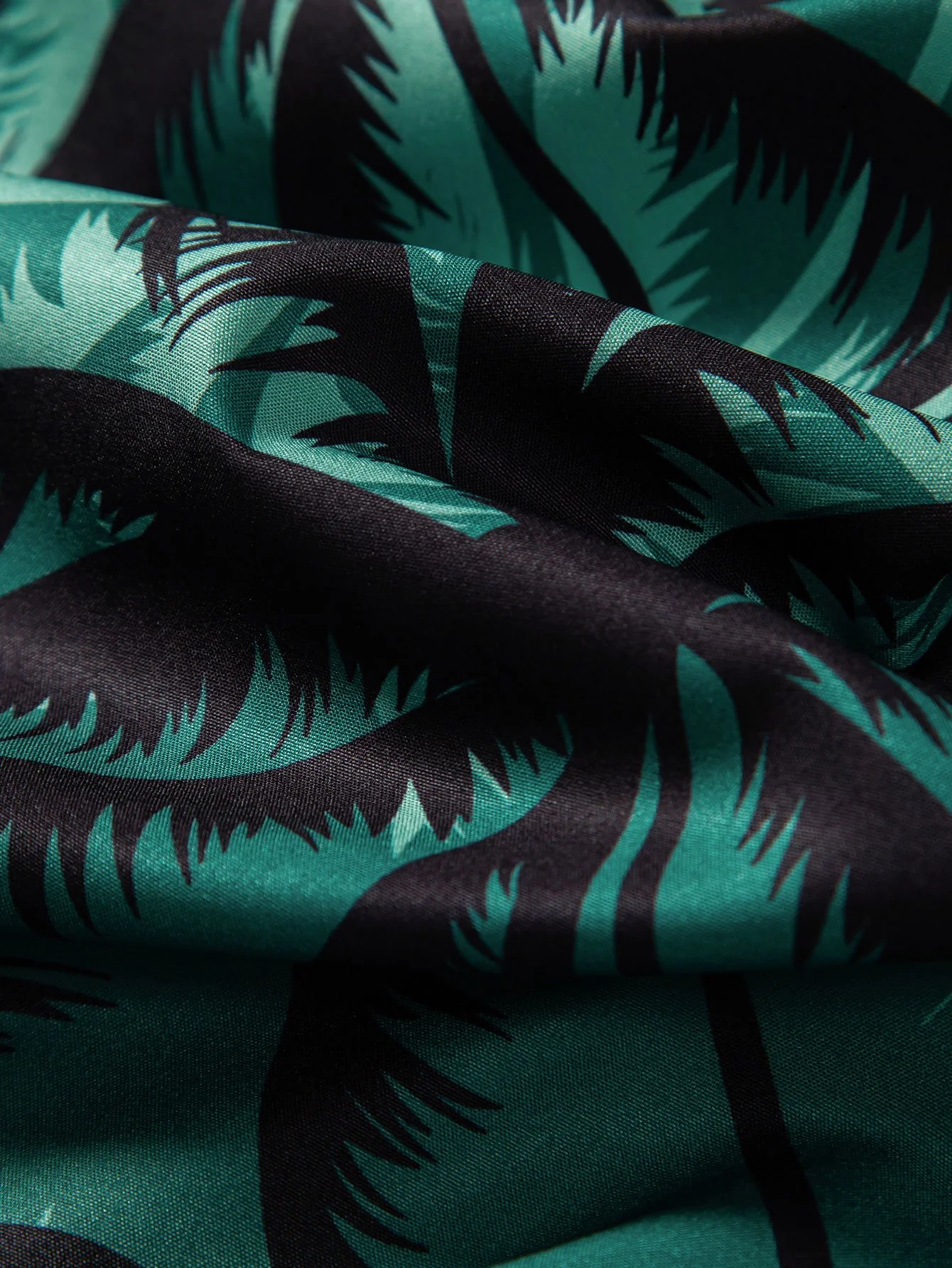 Palmbaum-Print Hemd mit Knopfleiste - Image 5