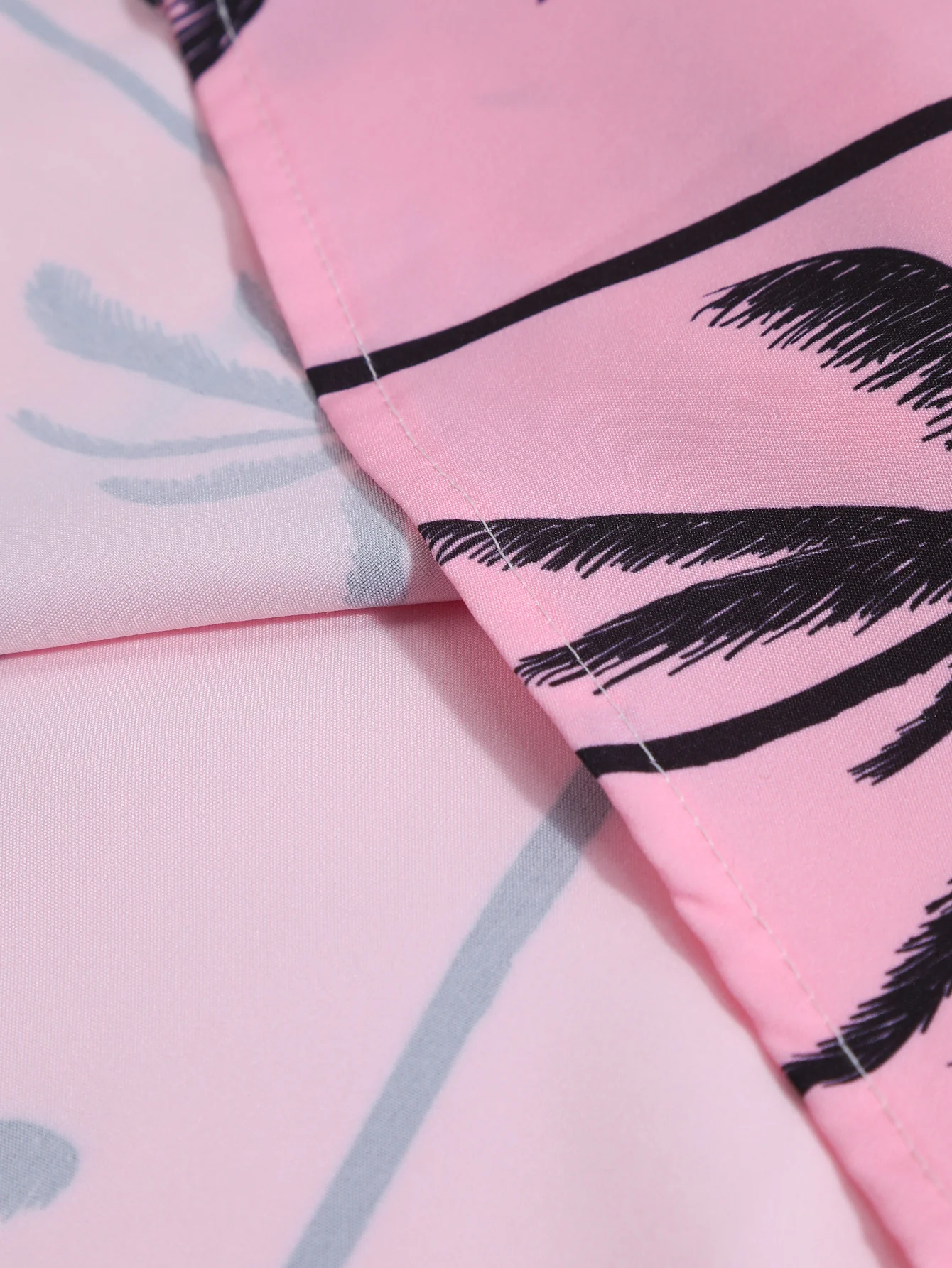 Palmbaum-Print Hemd mit Knopfleiste - Image 3