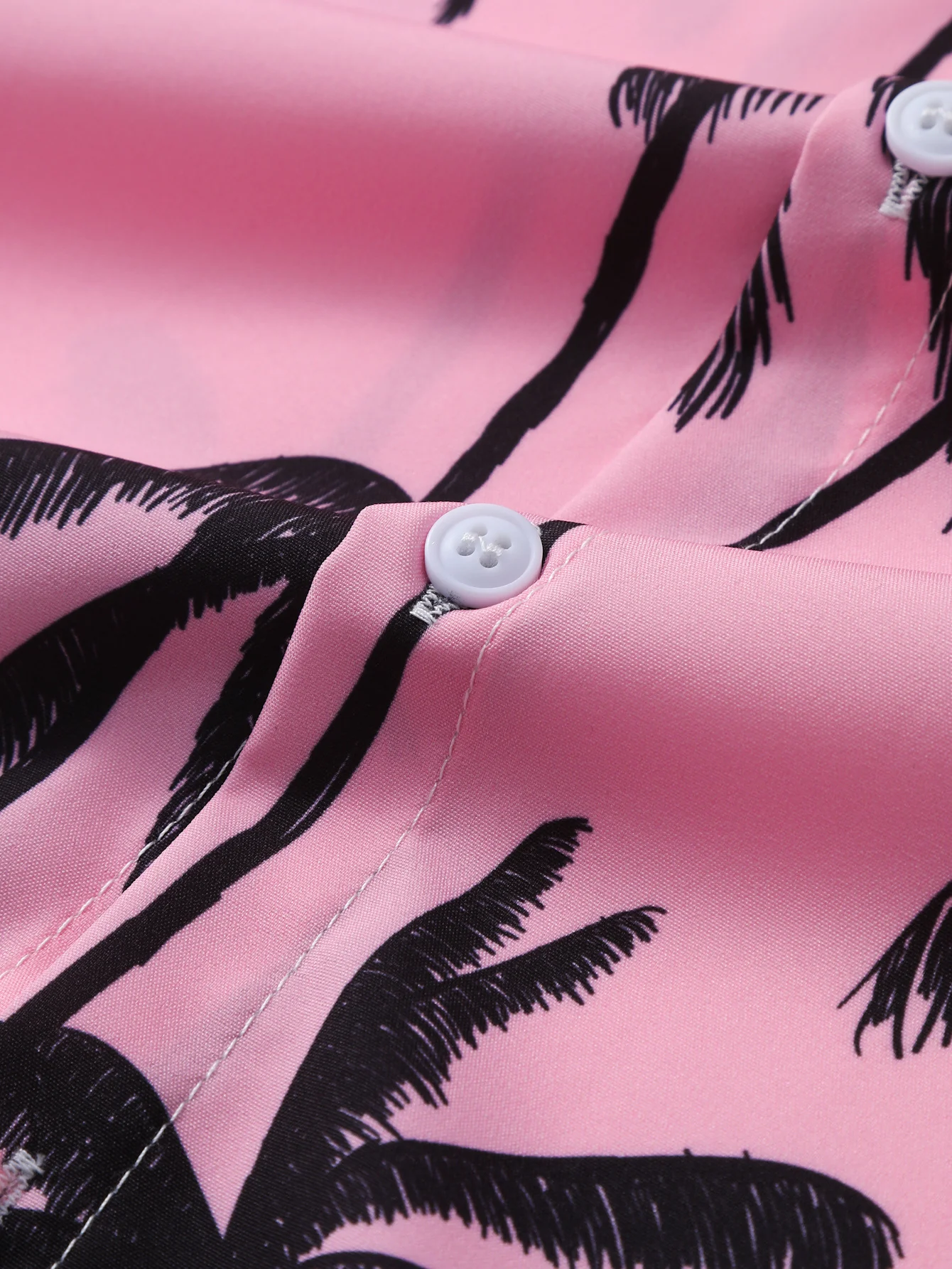 Palmbaum-Print Hemd mit Knopfleiste - Image 4