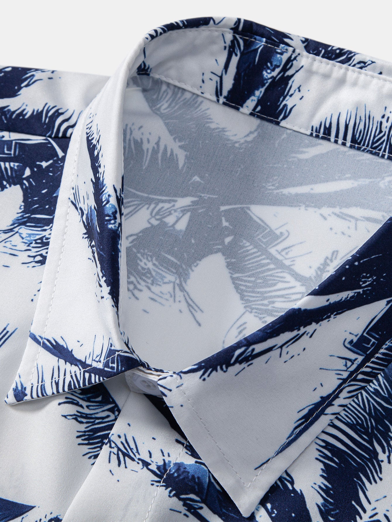 Palmbaum-Print Hemd mit Knopfleiste - Image 3