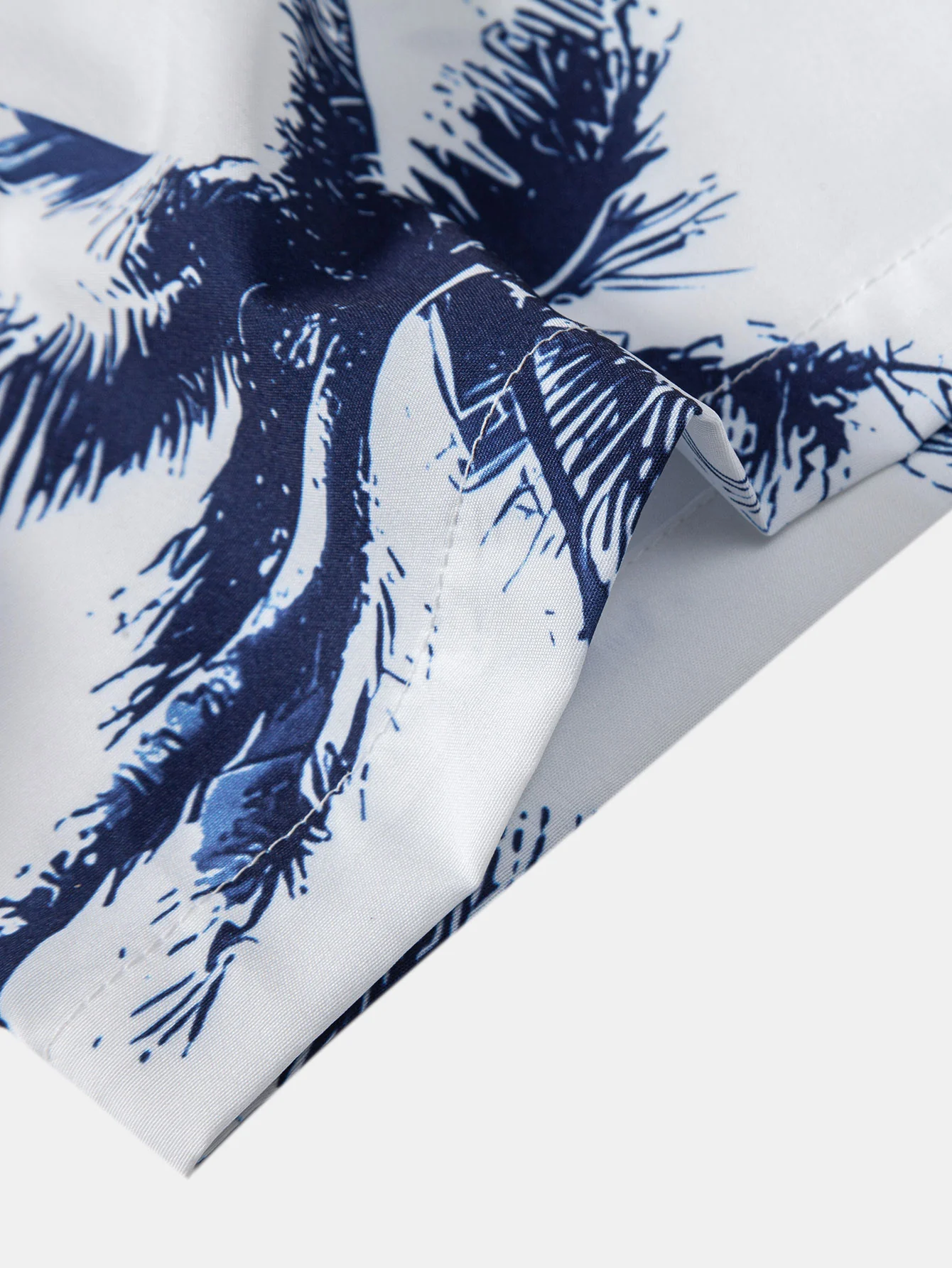Palmbaum-Print Hemd mit Knopfleiste - Image 4