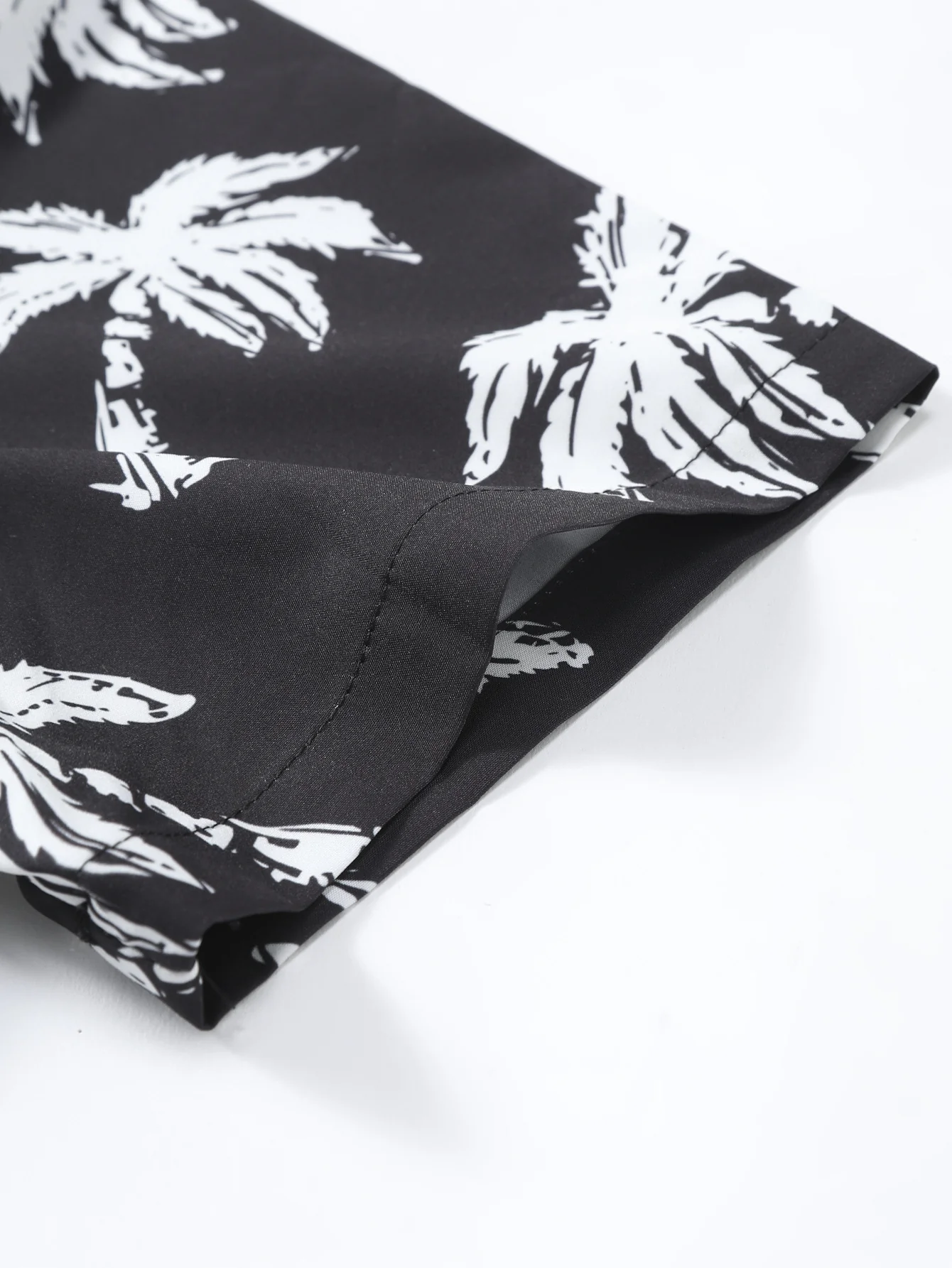 Palm Tree Print Button Up Shirt - Image 5