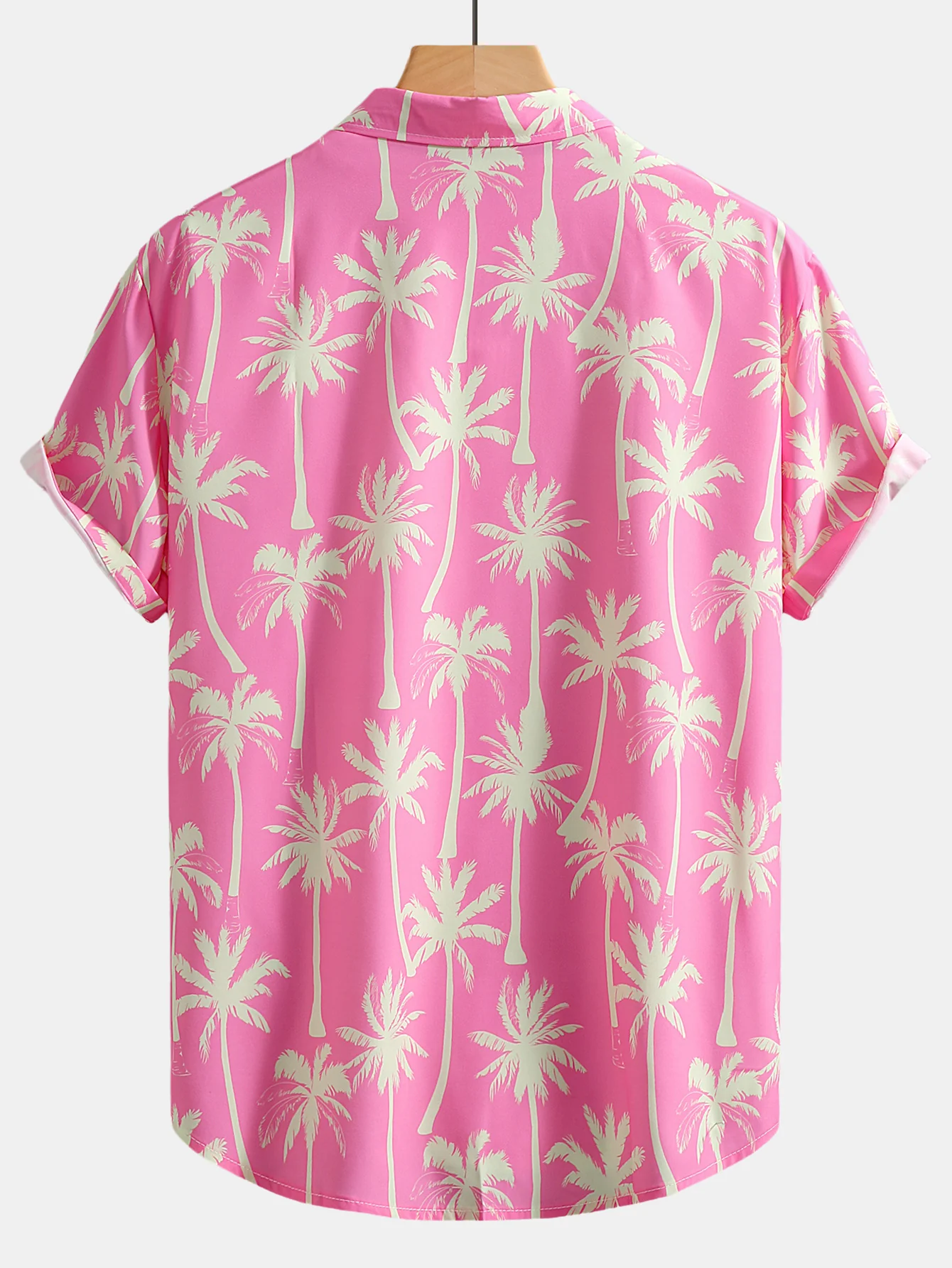 Palm Tree Print Button Up Shirt & Swim Shorts - Image 3