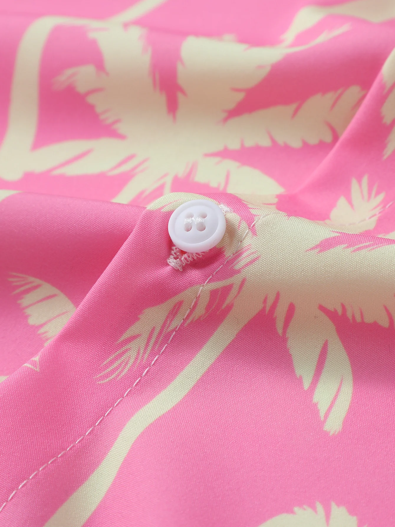 Palm Tree Print Button Up Shirt & Swim Shorts - Image 7
