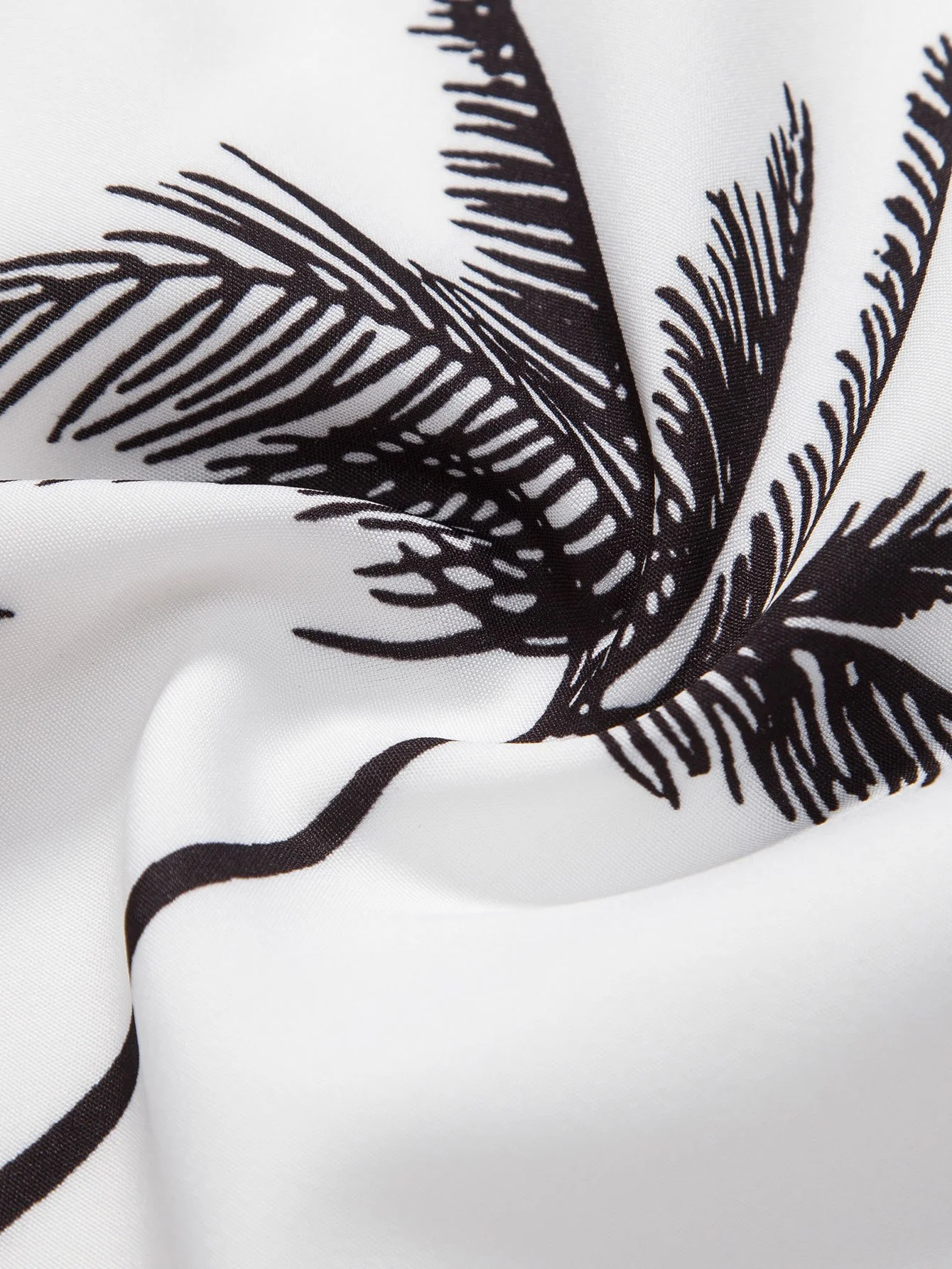 Palmbaum-Print Hemd mit Knopfleiste - Image 7