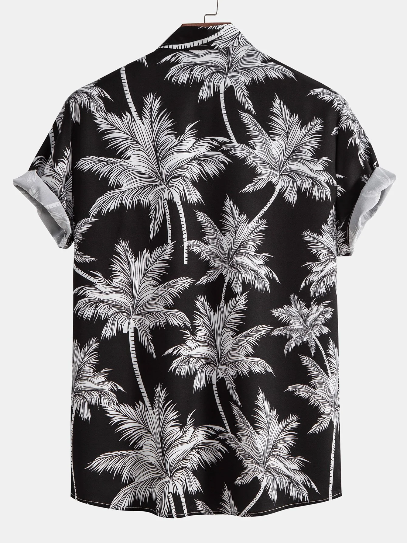 Palmbaum-Print Hemd mit Knopfleiste - Image 5