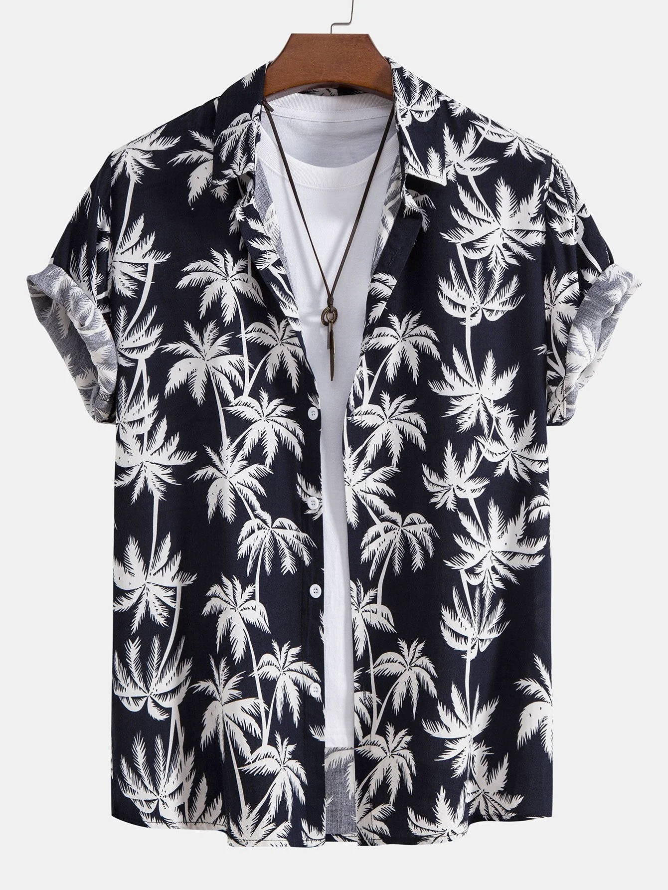 Palmenbaum-Print-Hemd & Badehose - Image 2