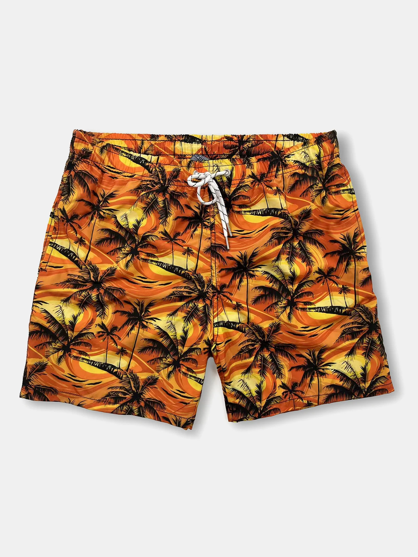 Palmenbaum-Print Badehose
