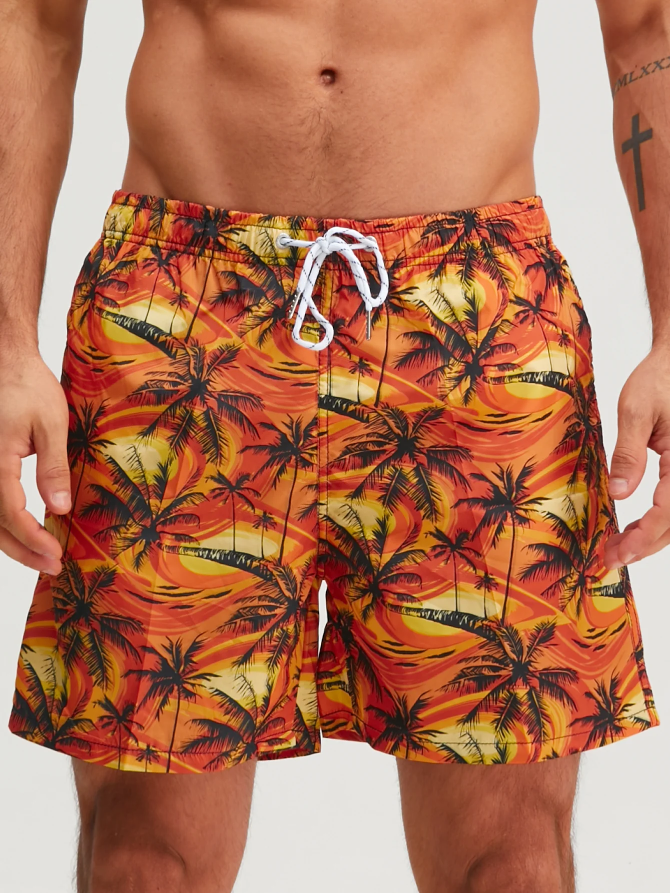 Palmenbaum-Print Badehose - Image 3