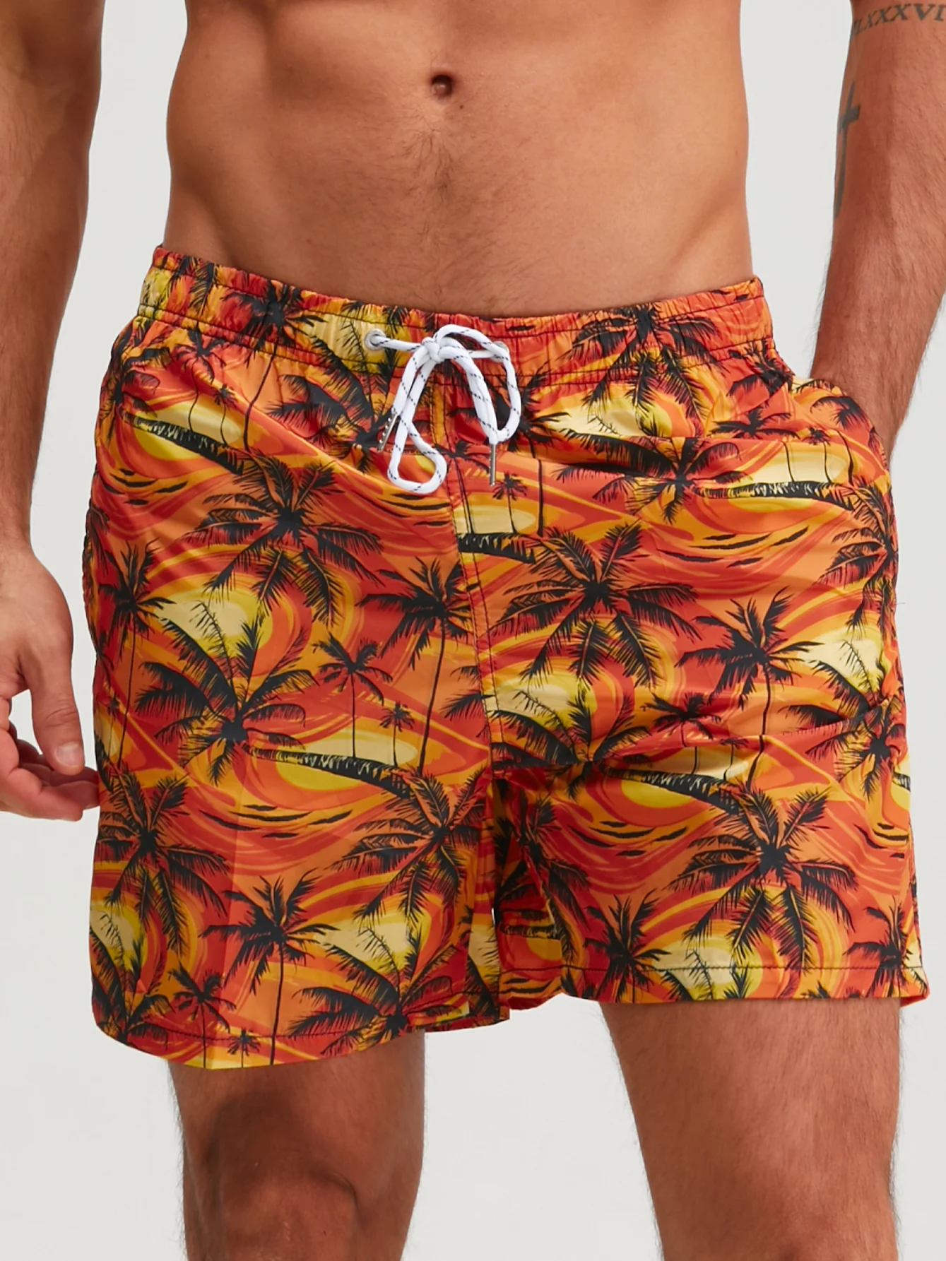 Palmenbaum-Print Badehose - Image 4